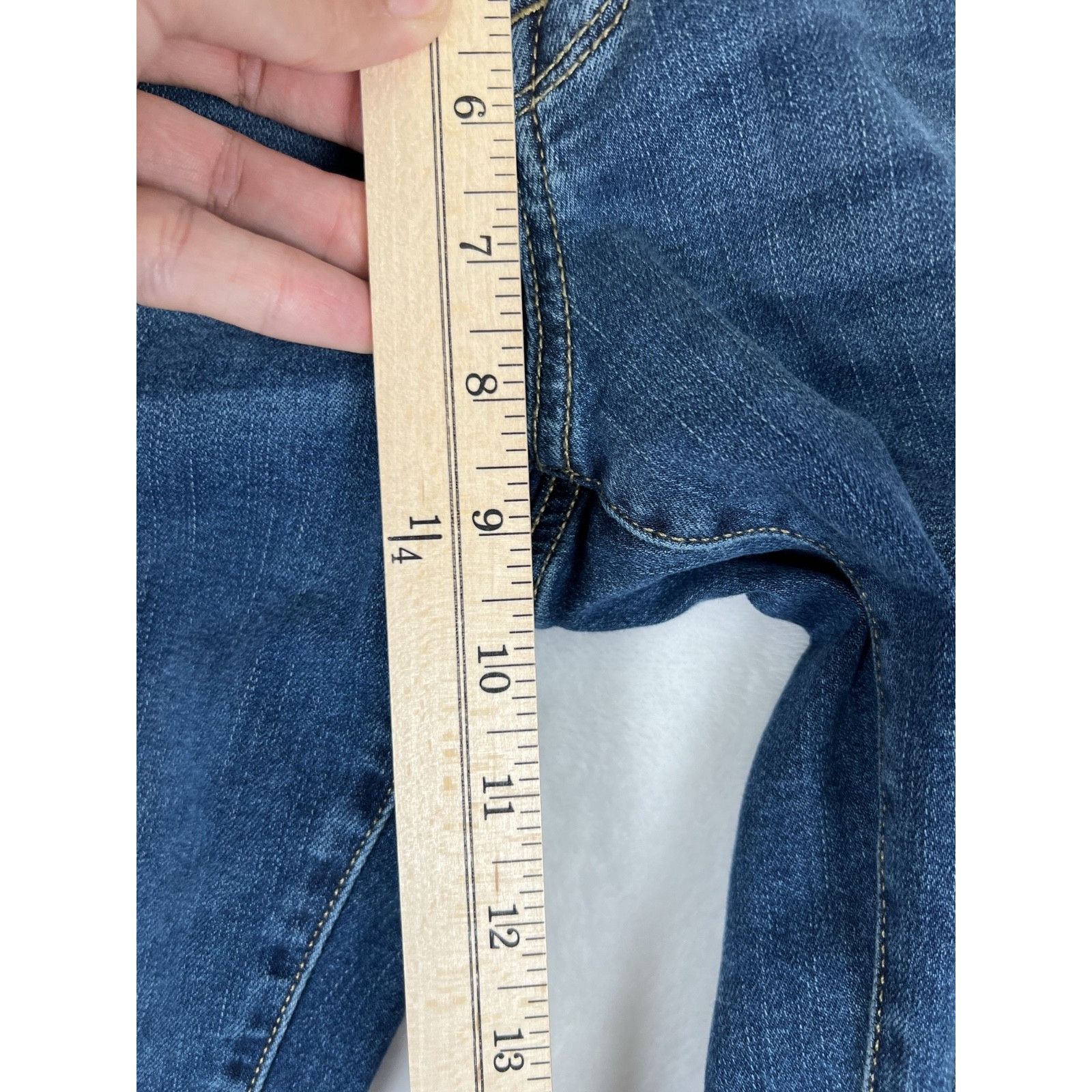 Mossimo Vintage Mossimo Supply Co Women's Denim Jeans Mid Rise Flare Size 30" / US 8 / IT 44 - 7 Thumbnail