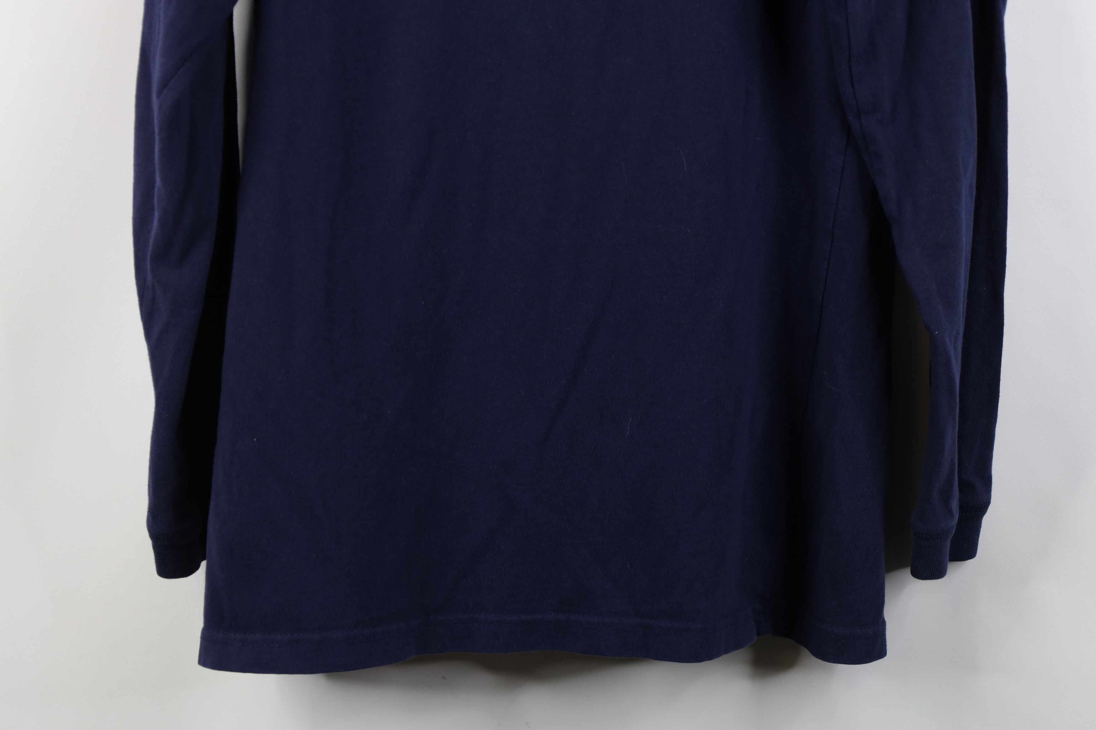 Vintage Vintage 90s Streetwear Blank Long Sleeve Henley T-Shirt Blue Size US S / EU 44-46 / 1 - 15 Thumbnail