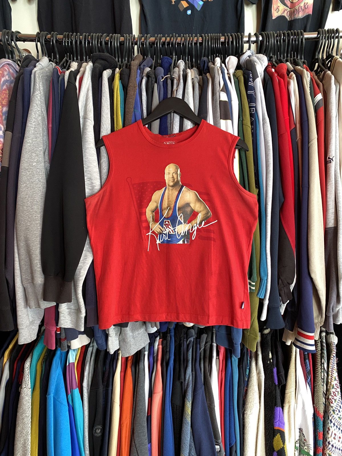 WWE VINTAGE KURT ANGLE WWE TANK TOP y2k Size US S / EU 44-46 / 1 - 1 Thumbnail