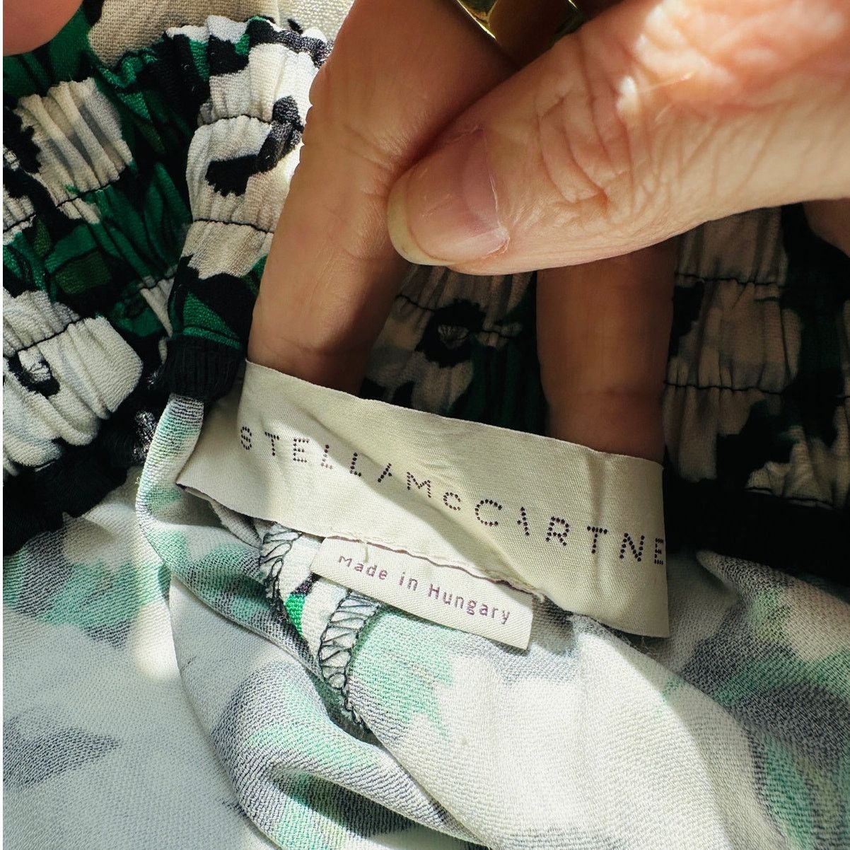 Stella McCartney Stella McCartney White Black Green Julia Flora Jogger Pants Size 42" / US 20 - 11 Thumbnail