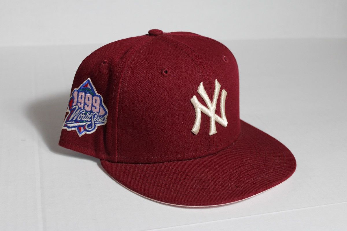 New Era Hat Club Red Velvet Yankees Hat Size ONE SIZE - 1 Thumbnail
