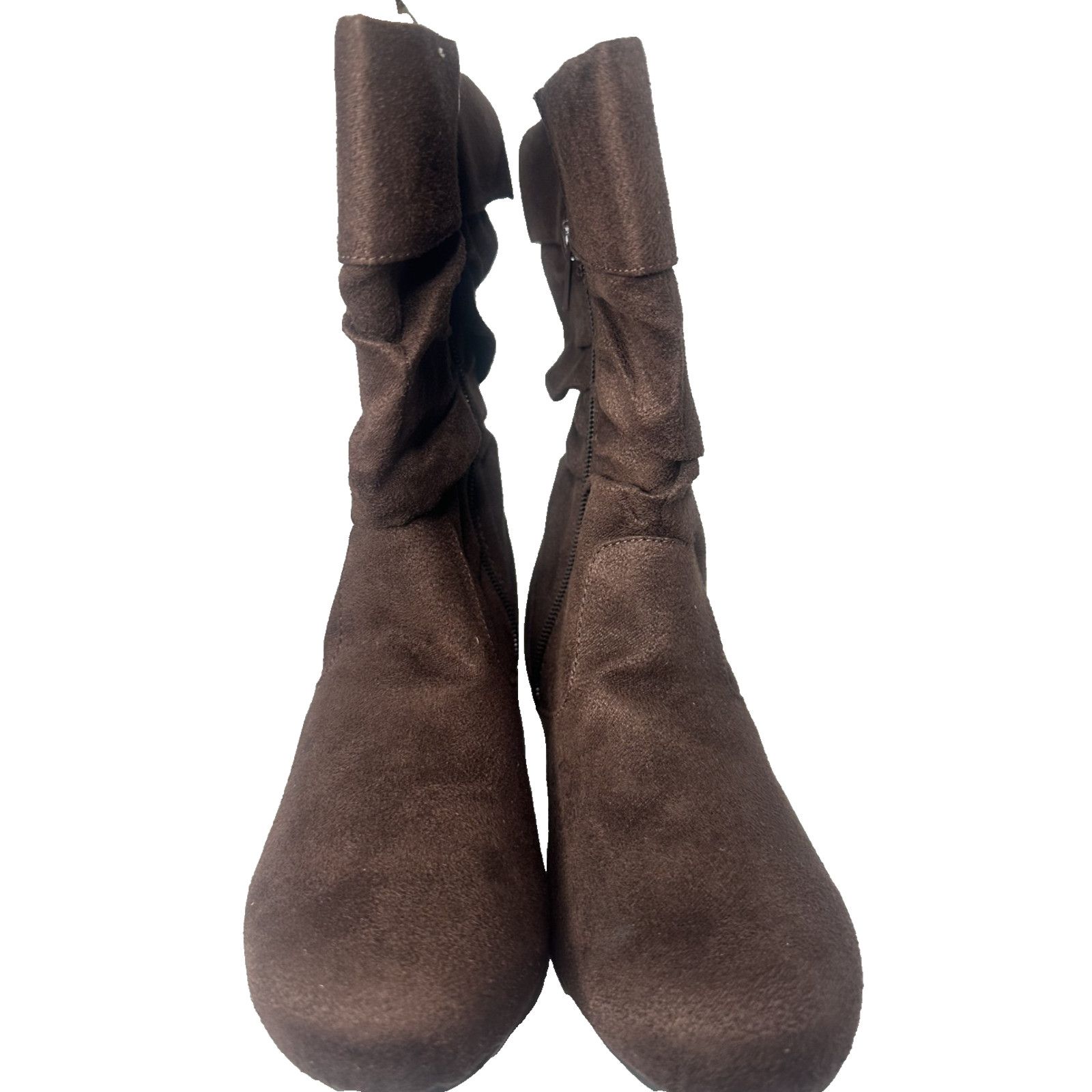 Other New Jelly Beans Little Girls Brown Round Toe Flat Boots Size US 4 / IT 34 - 2 Thumbnail