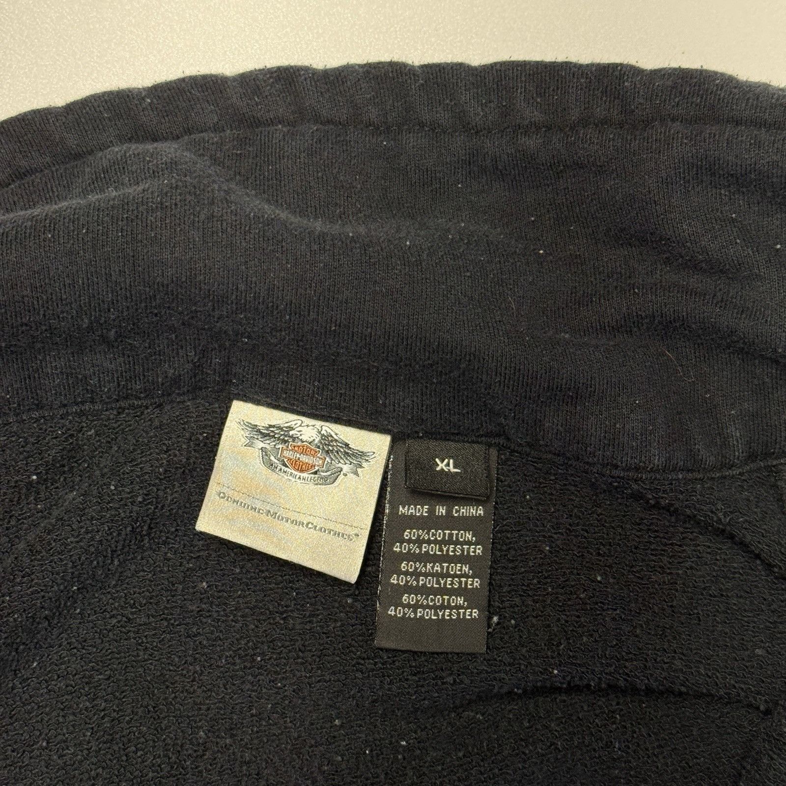 Harley Davidson Harley Davidson Women’s Sweatshirt Black Zip Rhinestone Size XL / US 12-14 / IT 48-50 - 7 Thumbnail
