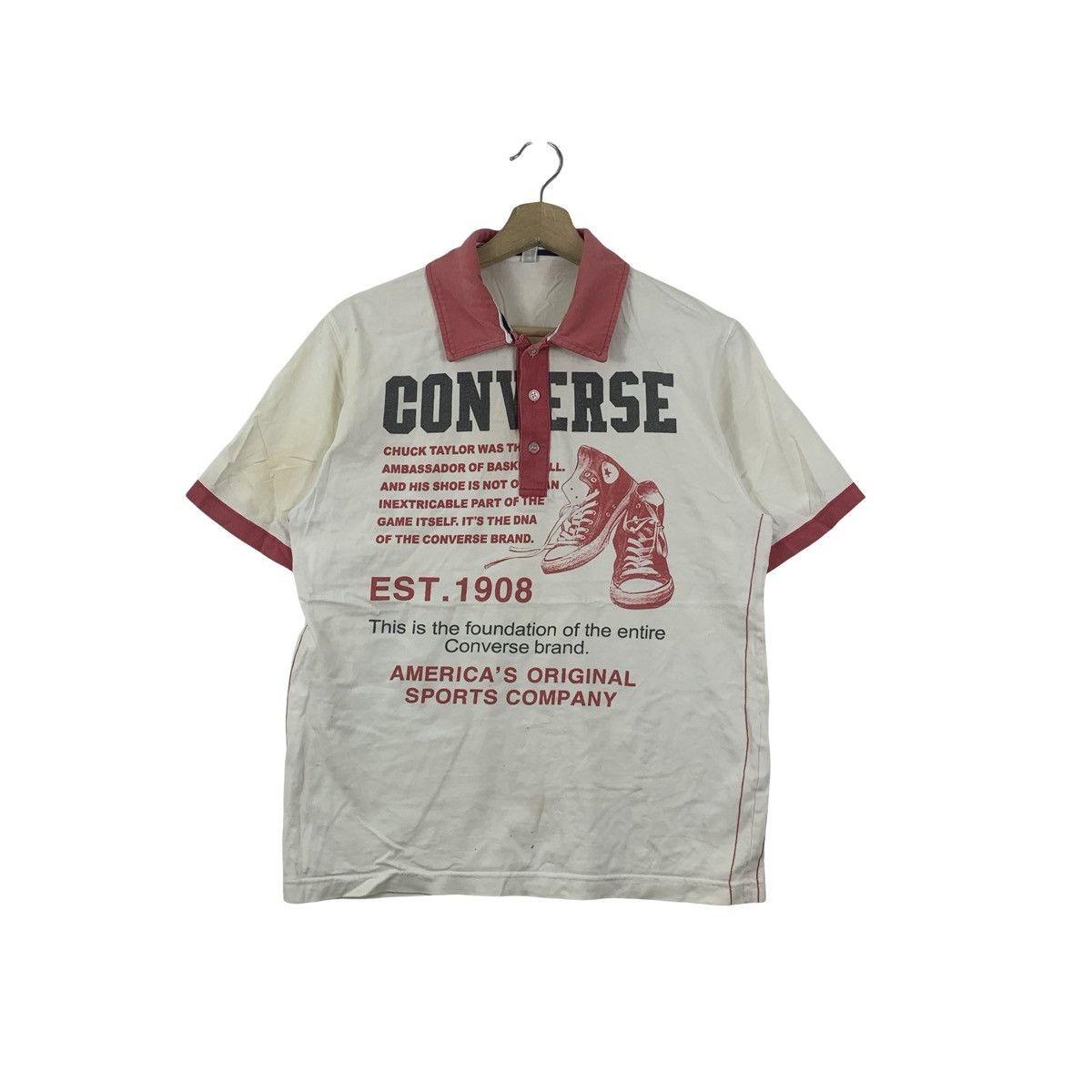 Converse Vintage CONVERSE ALL STAR Chuck Taylor Polo Tee Shirt Size US S / EU 44-46 / 1 - 1 Thumbnail