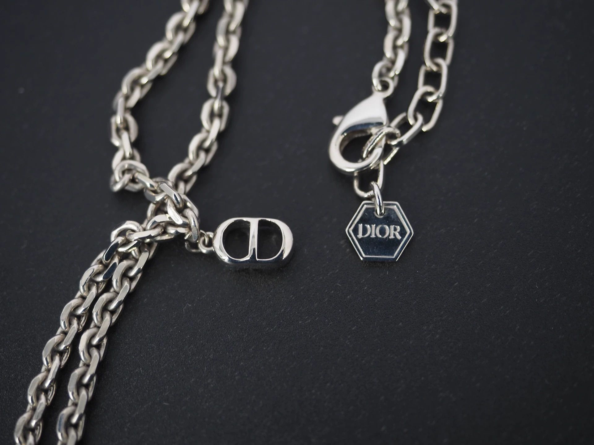 Dior Dior Silver Tote Pendant Necklace Size ONE SIZE - 4 Thumbnail