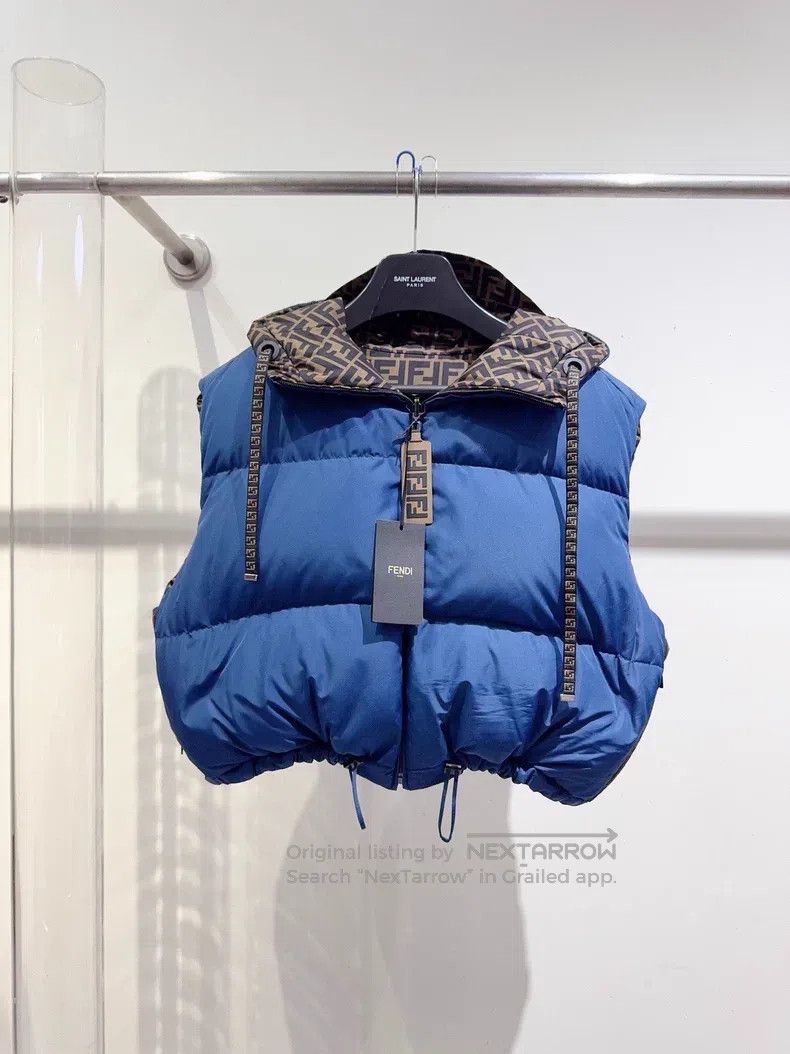 Fendi Fendi Logo Print Puffer Vest Size M / US 6-8 / IT 42-44 - 4 Thumbnail