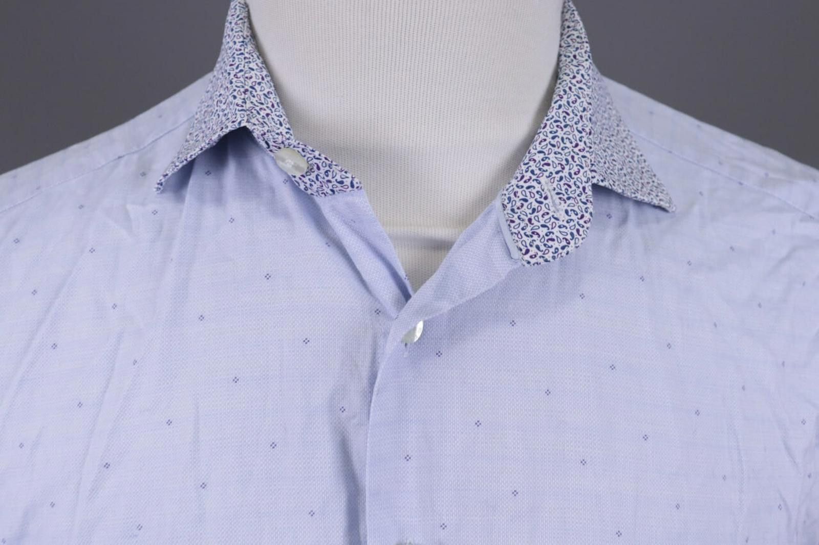 Etro Etro Milano Blue Paisley Button Down Shirt Size 41 Size US M / EU 48-50 / 2 - 5 Thumbnail