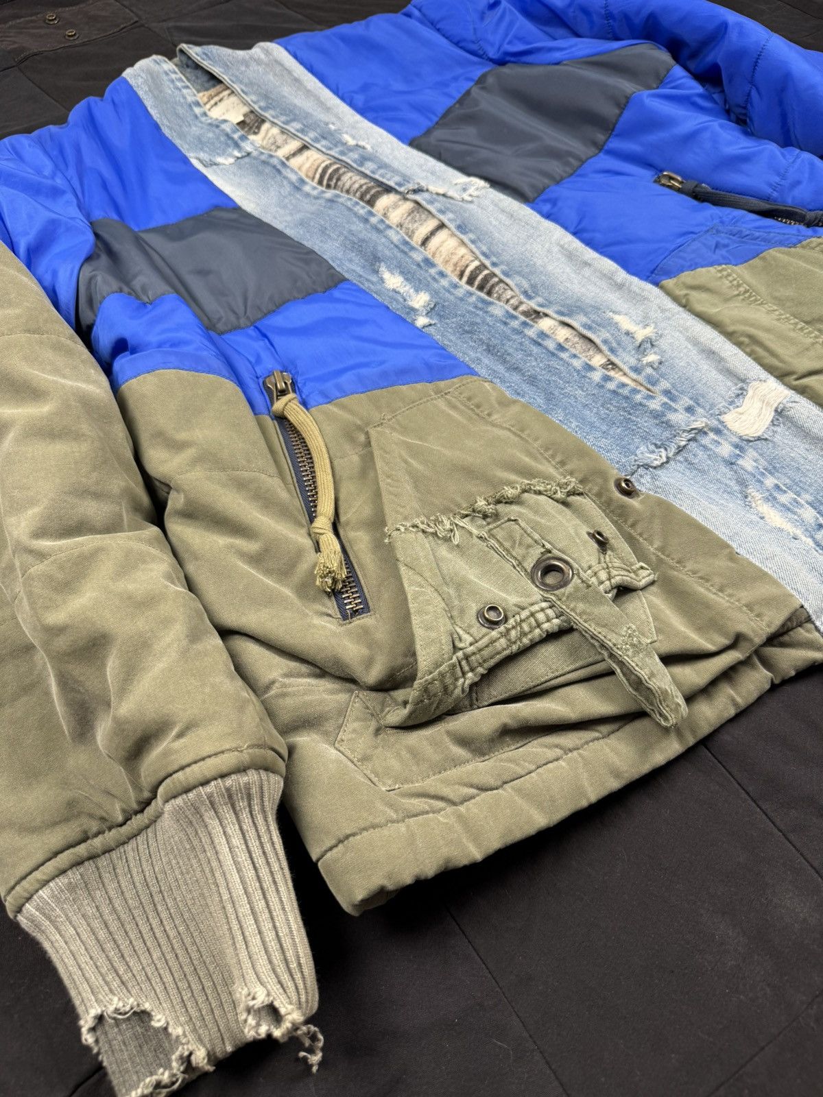 Greg Lauren 50/50 Army Puffy Kimono Size US L / EU 52-54 / 3 - 2 Thumbnail