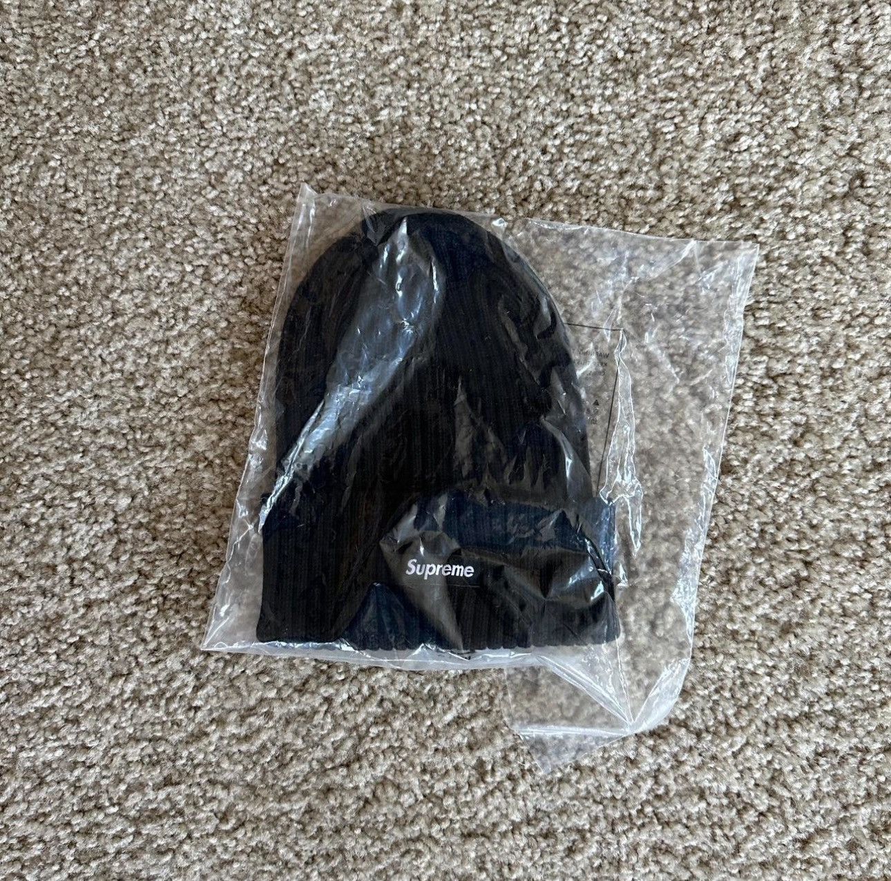 Supreme Supreme overdyed beanie black | Grailed