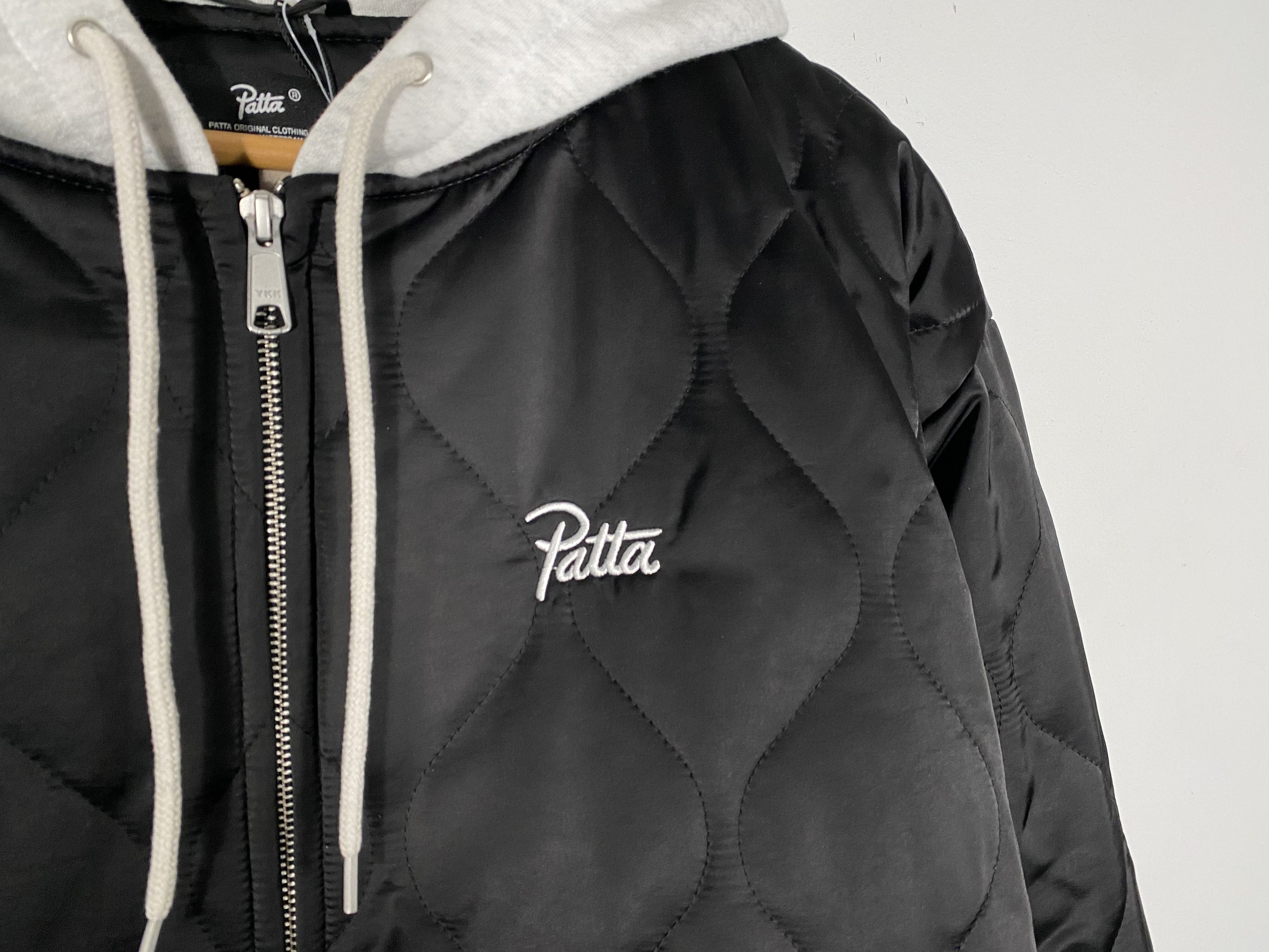 Patta NWT Patta "Love For All" Quilted Hooded Bomber Jacket Black Size US M / EU 48-50 / 2 - 3 Thumbnail