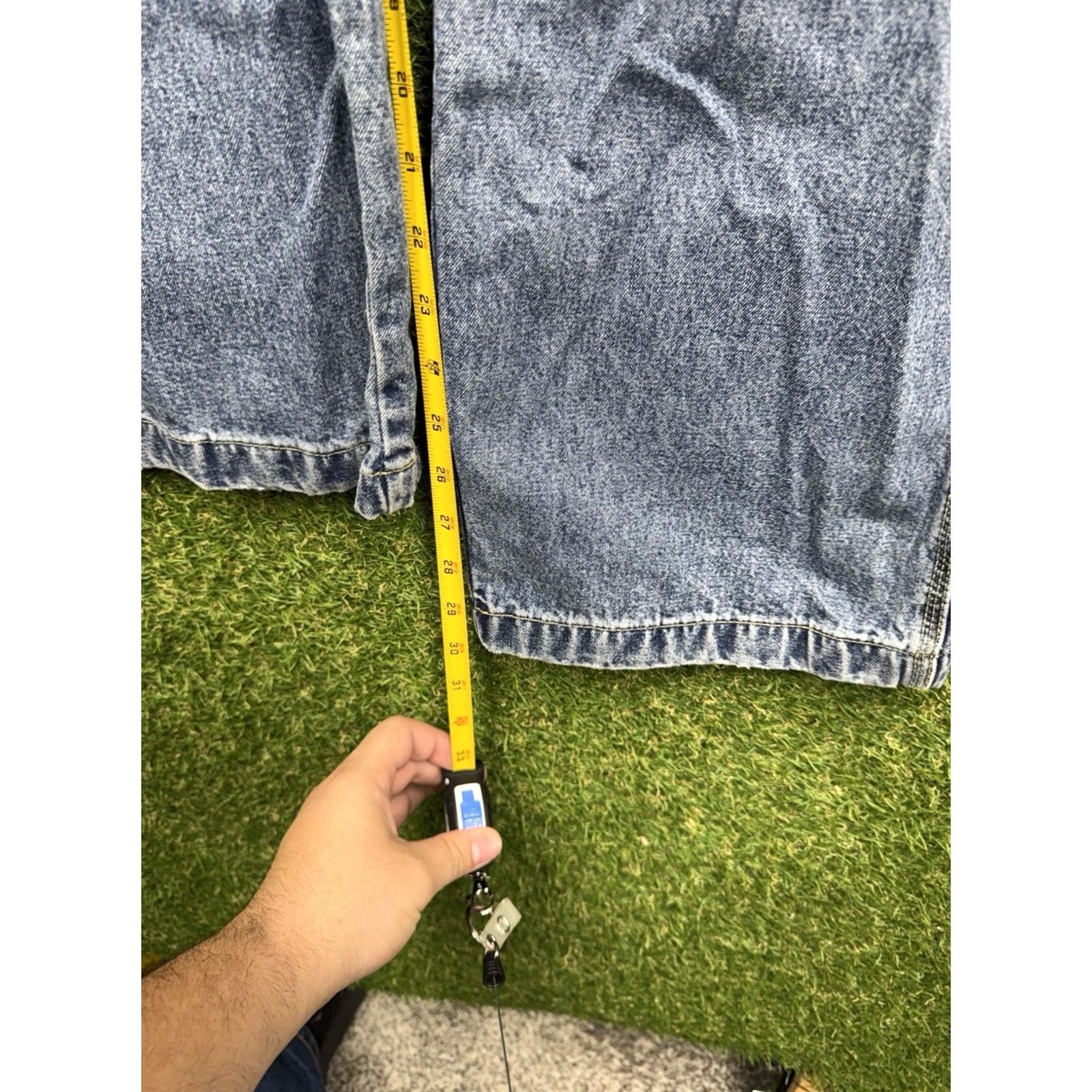 Denime VINTAGE Emergency Exit Jeans Mens 34x32 Denim 5-Pocket Bootcut Cotton Blue 90s Womens? Size US 34 / EU 50 - 6 Thumbnail