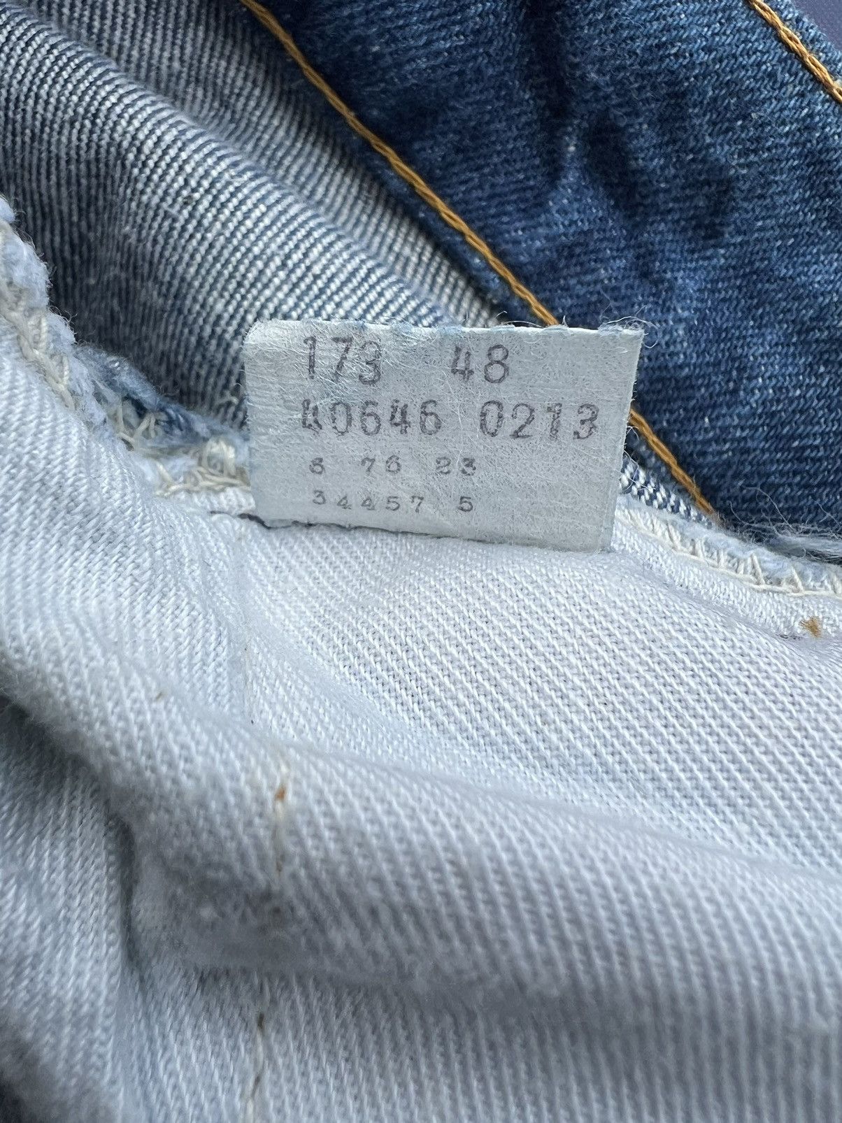 Levi's RARE! Vintage 70s Levi’s 646 Orange Tab Denim Bootcut Jeans Size US 33 - 24 Thumbnail