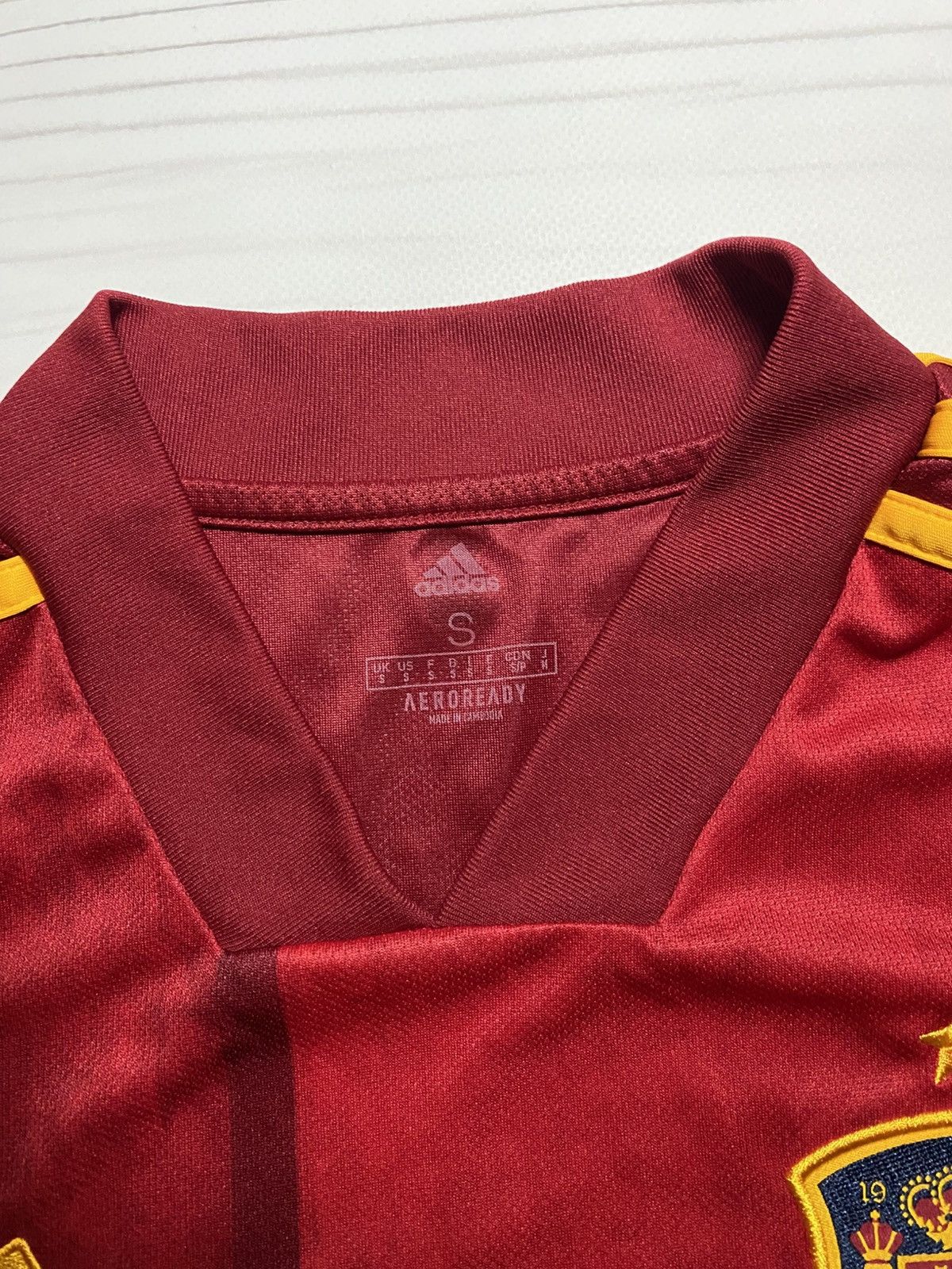 Adidas × Vintage Adidas Spain 2020 Home Soccer Football Y2k T Shirt Jersey Size US S / EU 44-46 / 1 - 3 Thumbnail