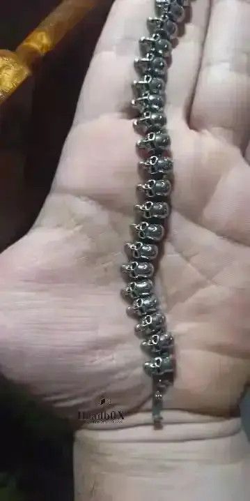 Jewelry Punk Skeleton Skull Titanium Steel Bracelet Size ONE SIZE - 3 Thumbnail