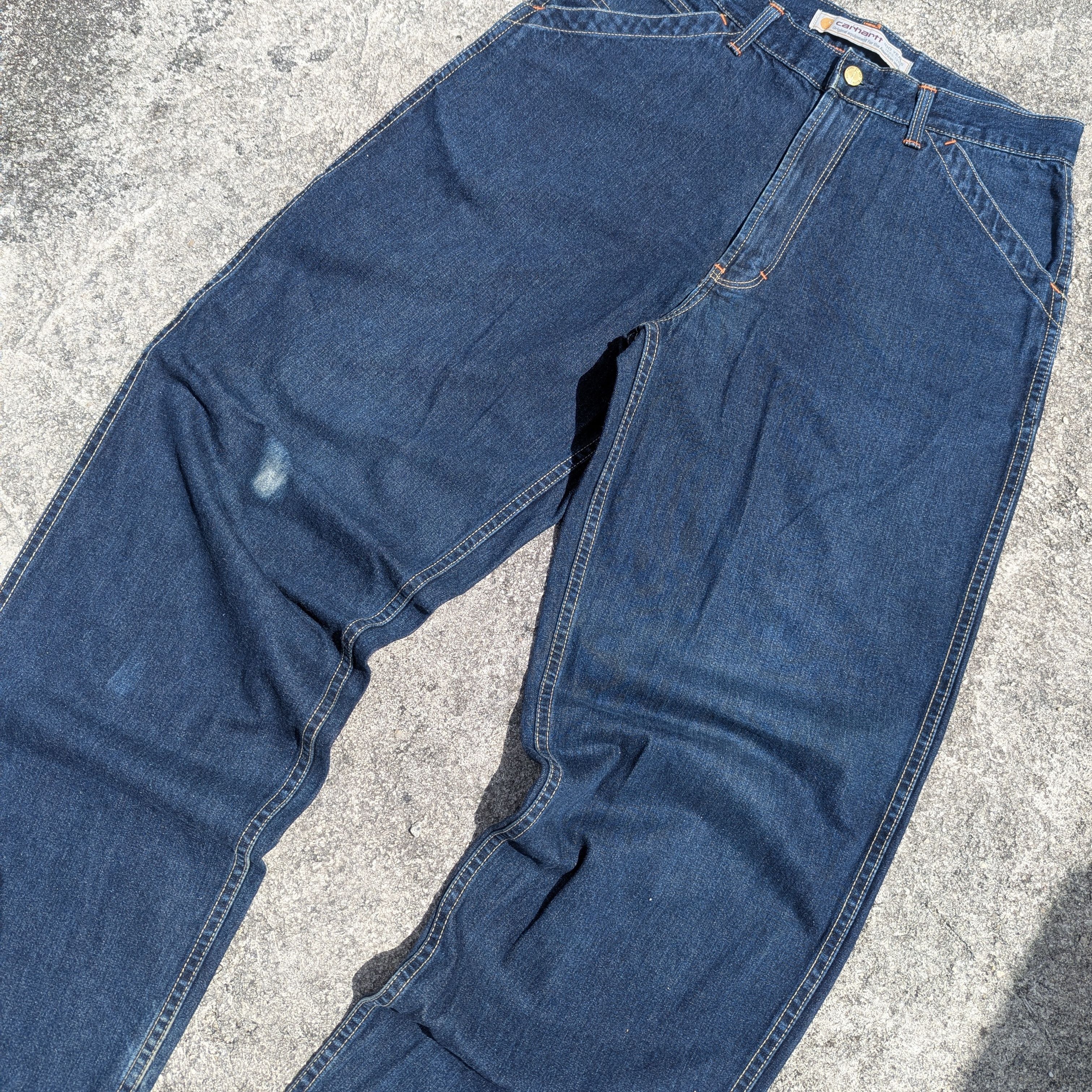 Carhartt × Carhartt Wip × Vintage Vintage Carhartt 100 Years Anniversary Carpenter denim pants Size US 32 / EU 48 - 5 Thumbnail