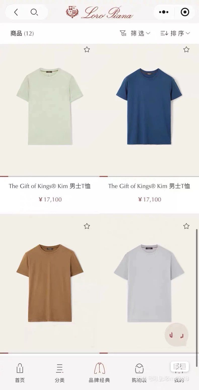 Other LORO PIANA Round neck short sleeve T-shirt Size L / US 10 / IT 46 - 7 Thumbnail
