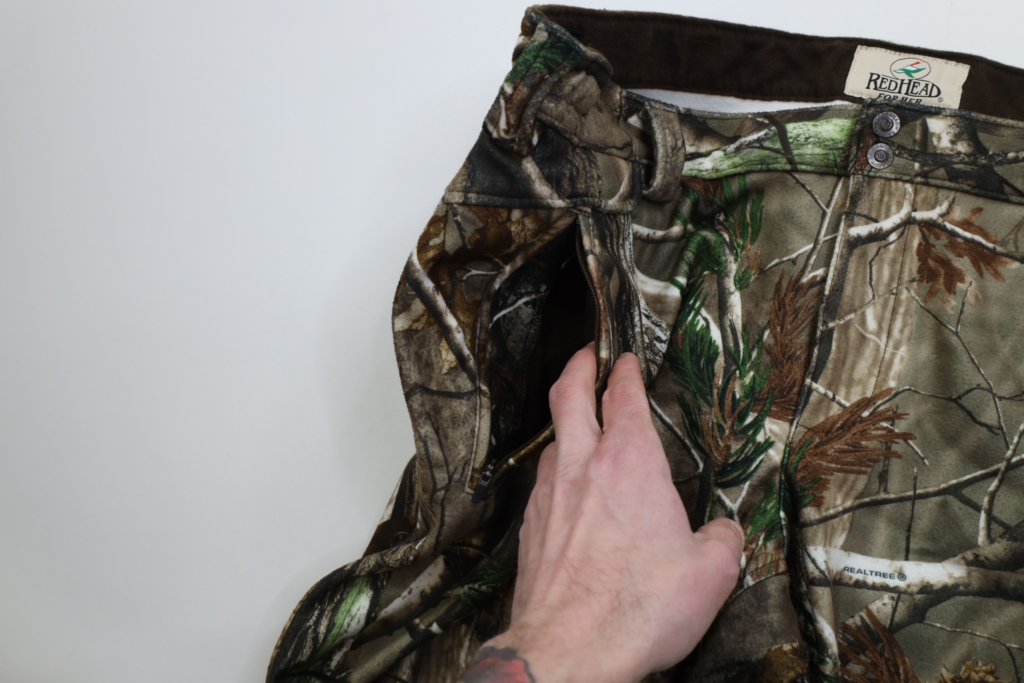 Vintage Vintage Y2K Heavyweight Camouflage Chamois Wide Leg Pants Size 30" / US 8 / IT 44 - 8 Thumbnail