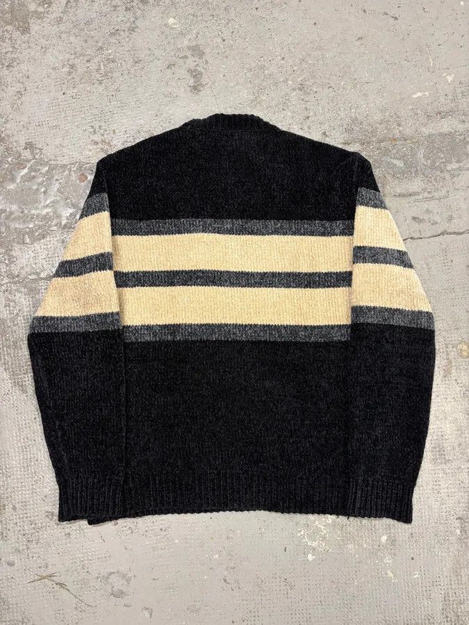 Emporio Armani SS2021 Emporio Armani White Lines Navy Sweater Size US M / EU 48-50 / 2 - 6 Thumbnail