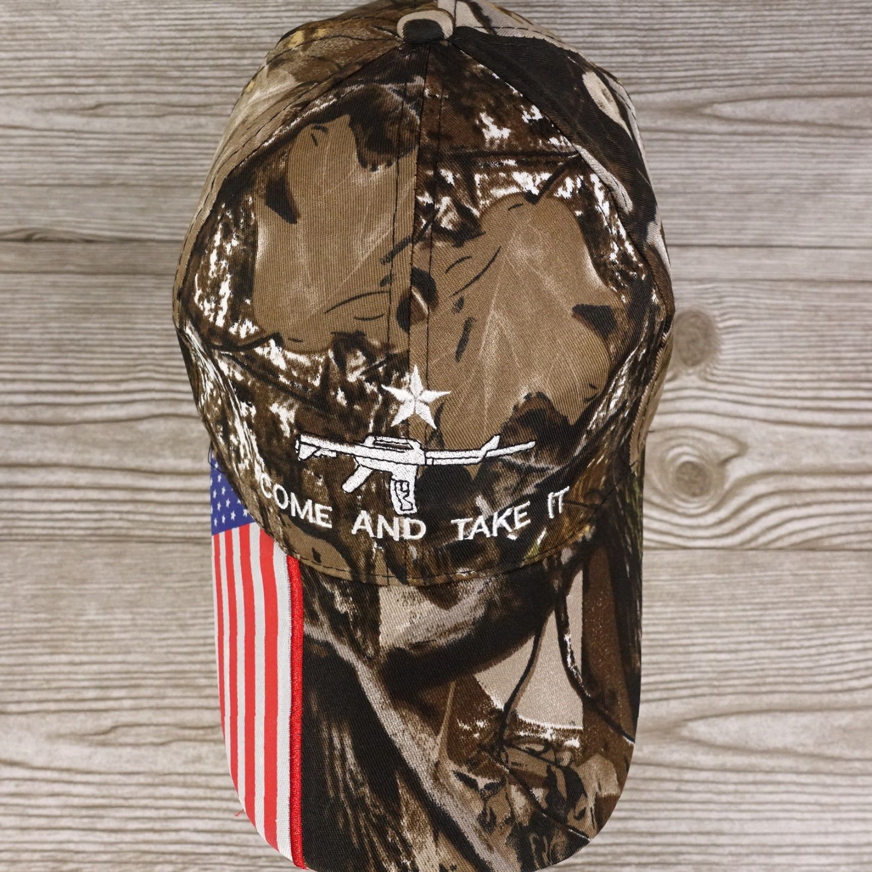 Vintage VINTAGE Patriotic American Flag Camo Baseball Hat Cap Men One Size Outdoor 2nd Amendment Size ONE SIZE - 4 Thumbnail