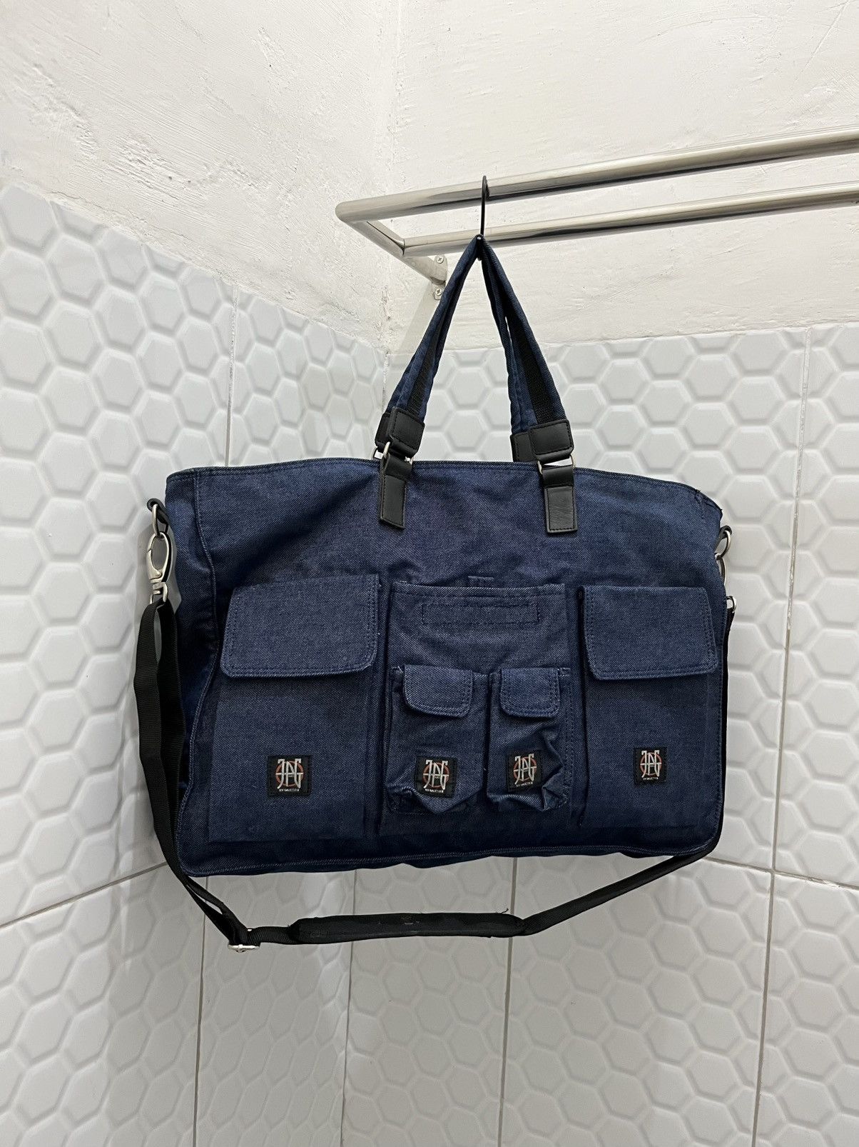 Jean Paul Gaultier Vintage Jean Paul Gaultier Multi Pocket Sling Hand Bag Size ONE SIZE - 4 Thumbnail