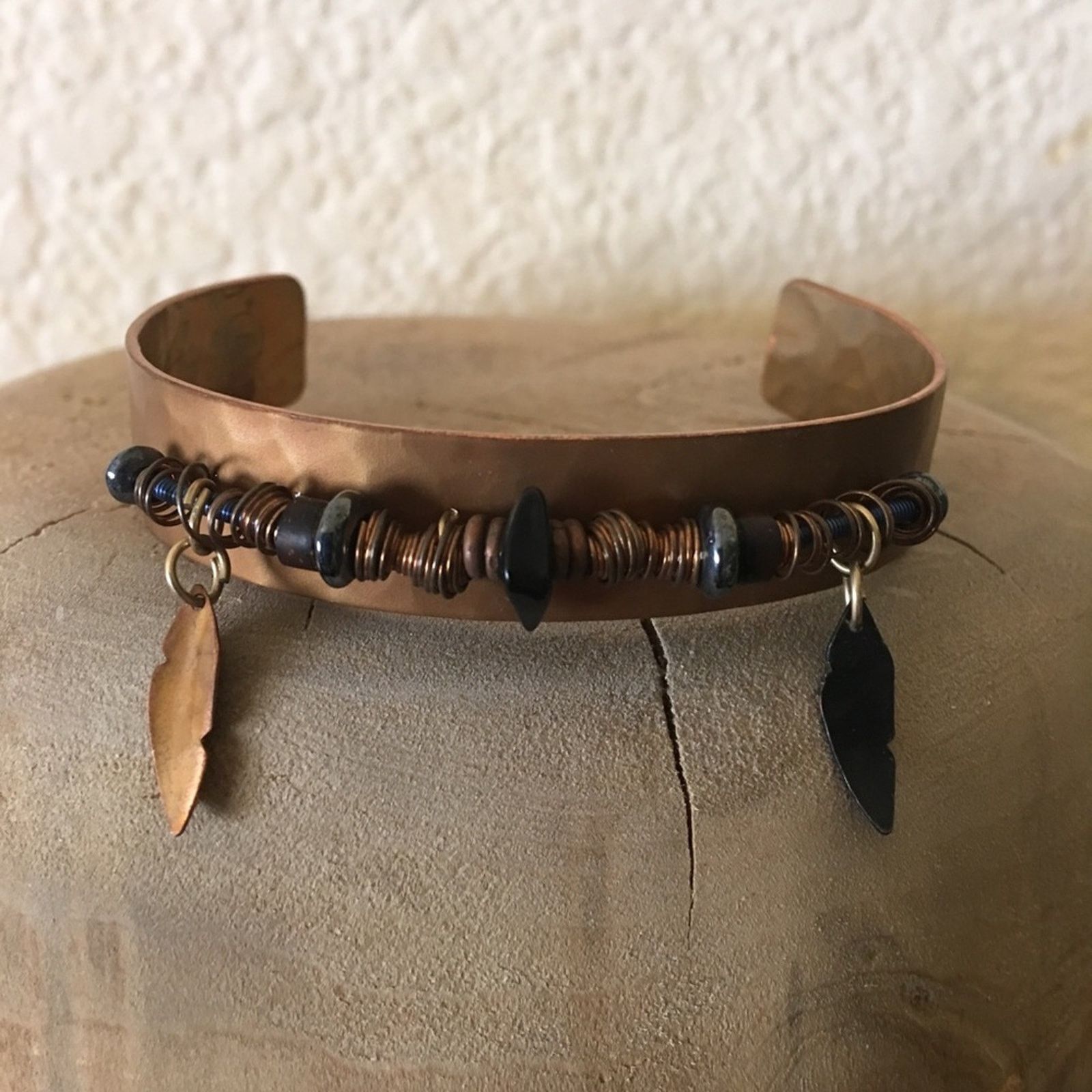 Handmade Vintage Holly Yashi Handmade Copper Cuff Bracelet Size ONE SIZE - 1 Thumbnail
