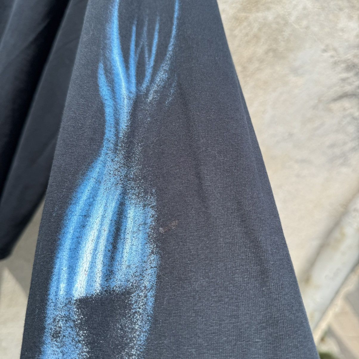 Harley Davidson 2007 Harley Davidson Washed Thrashed Longsleeve Flames Vtg Size US XL / EU 56 / 4 - 9 Thumbnail