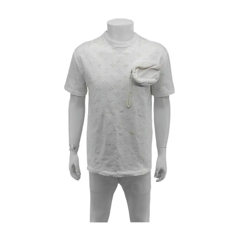 Louis Vuitton White Summer Cotton Short Sleeve T-shirt 0089