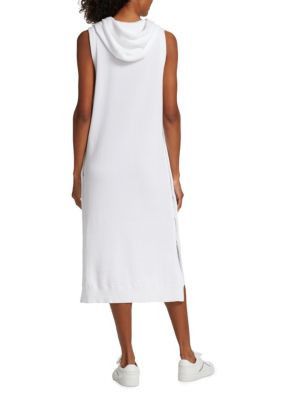 Brunello Cucinelli o1y0725 Midi Dress in White Size M / US 6-8 / IT 42-44 - 3 Thumbnail