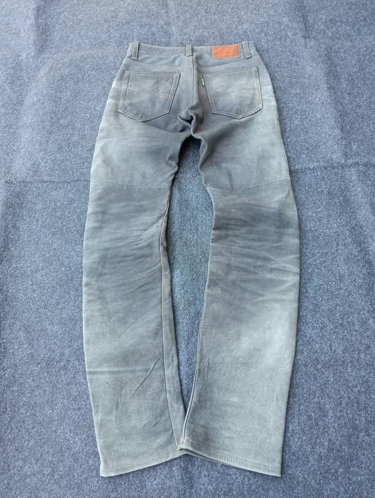 Japanese Brand KUSHITANI EXPLORER Genuine Cow Hide Leather Motorcycle Jeans Size US 28 / EU 44 - 1 Thumbnail