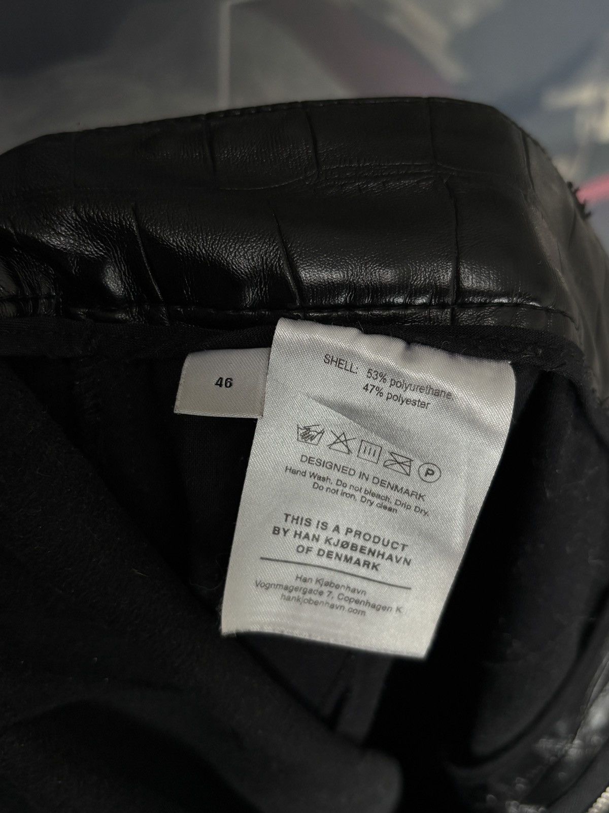 Han Kjobenhavn Han Kjobenhvn Black Croc Vegan Leather Avant Garde Pants Size US 30 / EU 46 - 9 Thumbnail
