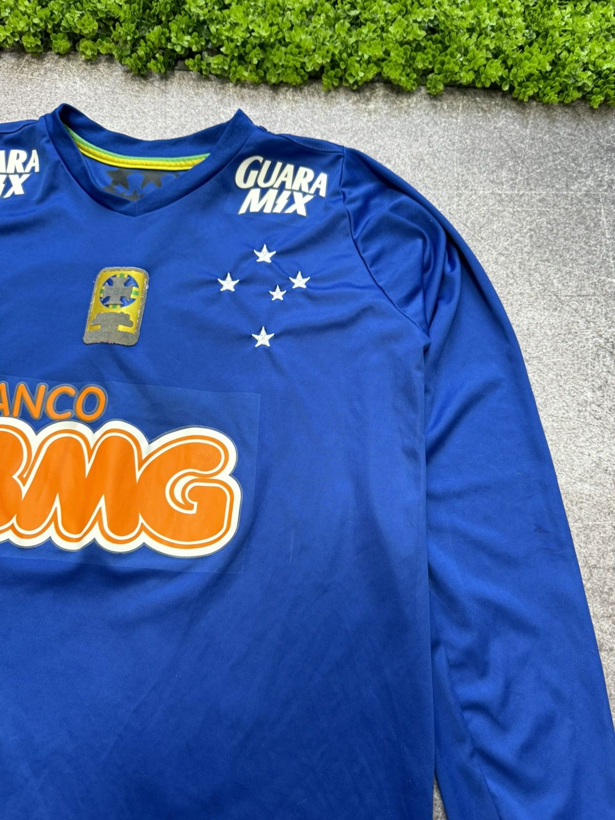 Vintage 2014 Cruzeiro Home Long Sleeve Jersey “10” Olympikus Brazil Size US M / EU 48-50 / 2 - 4 Thumbnail