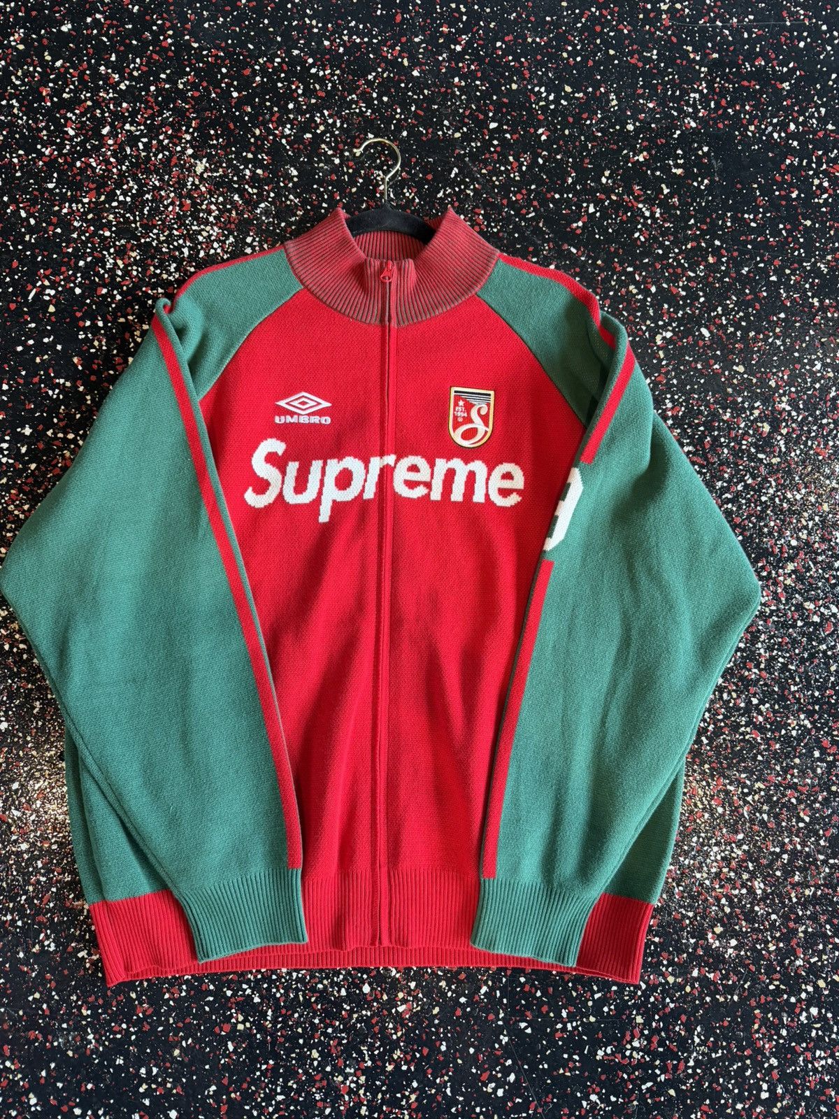 Supreme × Umbro Supreme x Umbro Zip-Up Sweater Sz. L | Grailed