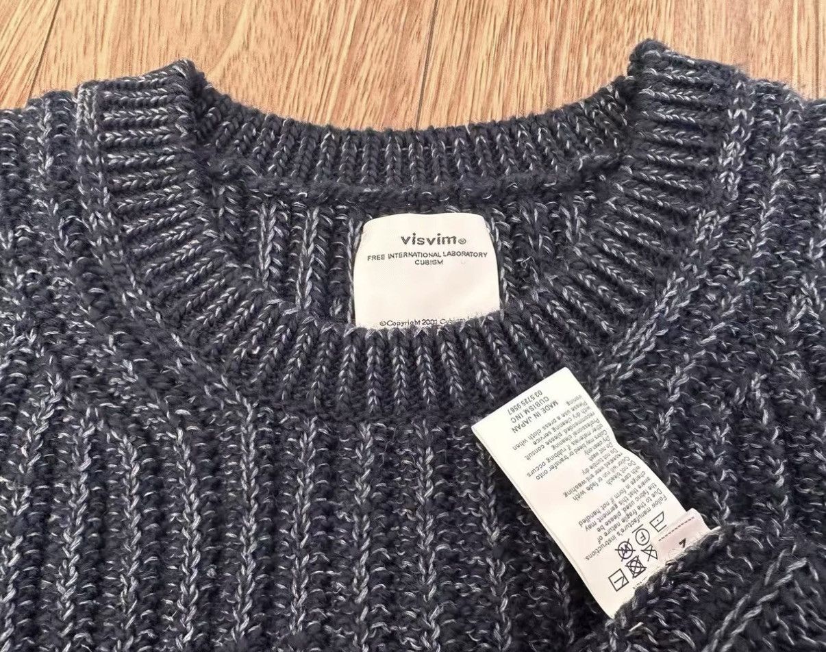 Visvim VISVIM AMPLUS CREW L/S (W/L) 20AW wool blend knit sweater Size US M / EU 48-50 / 2 - 3 Thumbnail