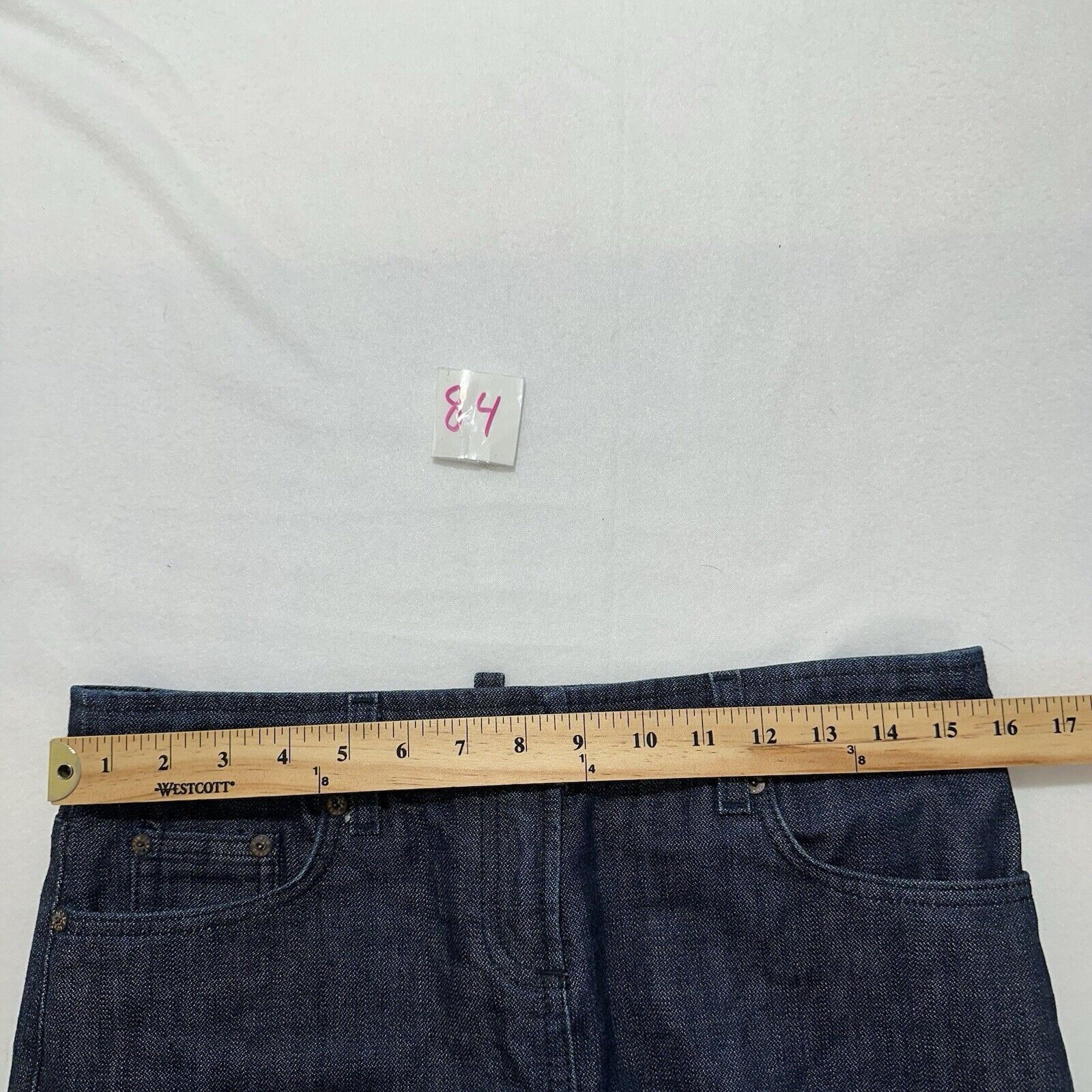 J.Crew J. Crew 29 Denim Pencil Mini Skirt Blue Jean Cotton Size 29" - 11 Thumbnail