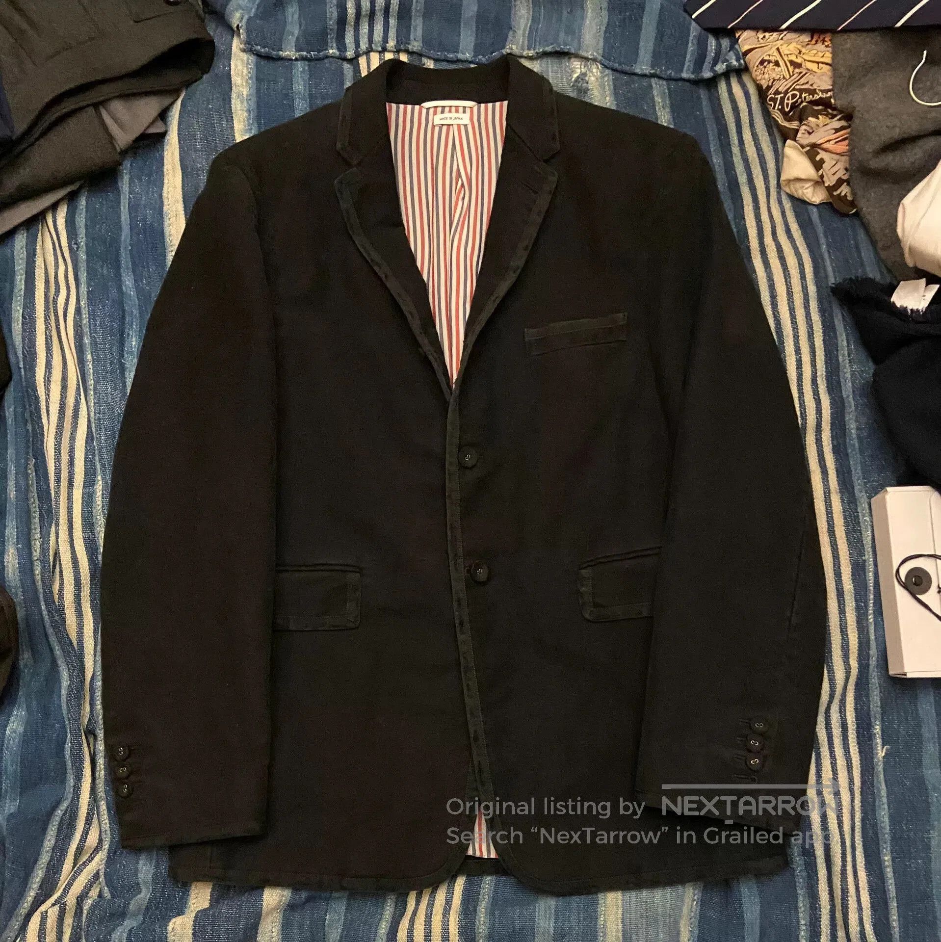 Thom Browne thom browne black tailored blazer with edging. Size US M / EU 48-50 / 2 - 1 Thumbnail