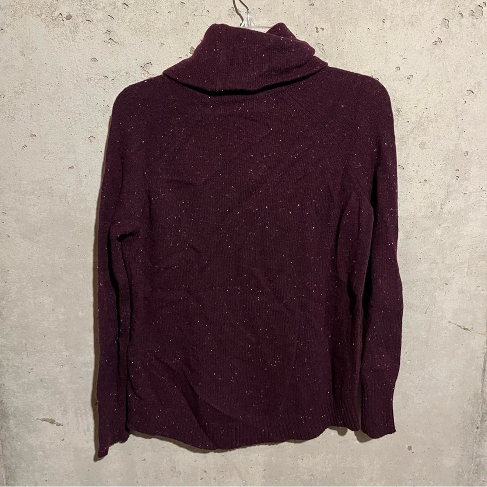 Other C & C California Sz Large Speckled Purple Turtleneck Sweater Size L / US 10 / IT 46 - 9 Thumbnail