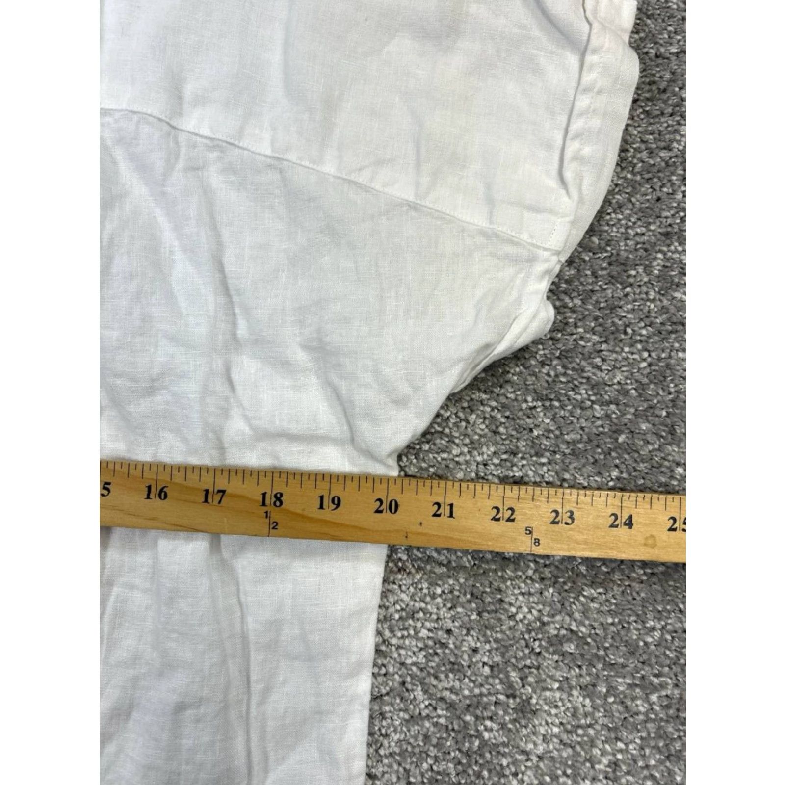 Vintage VINTAGE Grayson Shirt Dress Womens Large White Linen Casual Summer Knee Length Cotton Women's Size L / US 10 / IT 46 - 6 Thumbnail