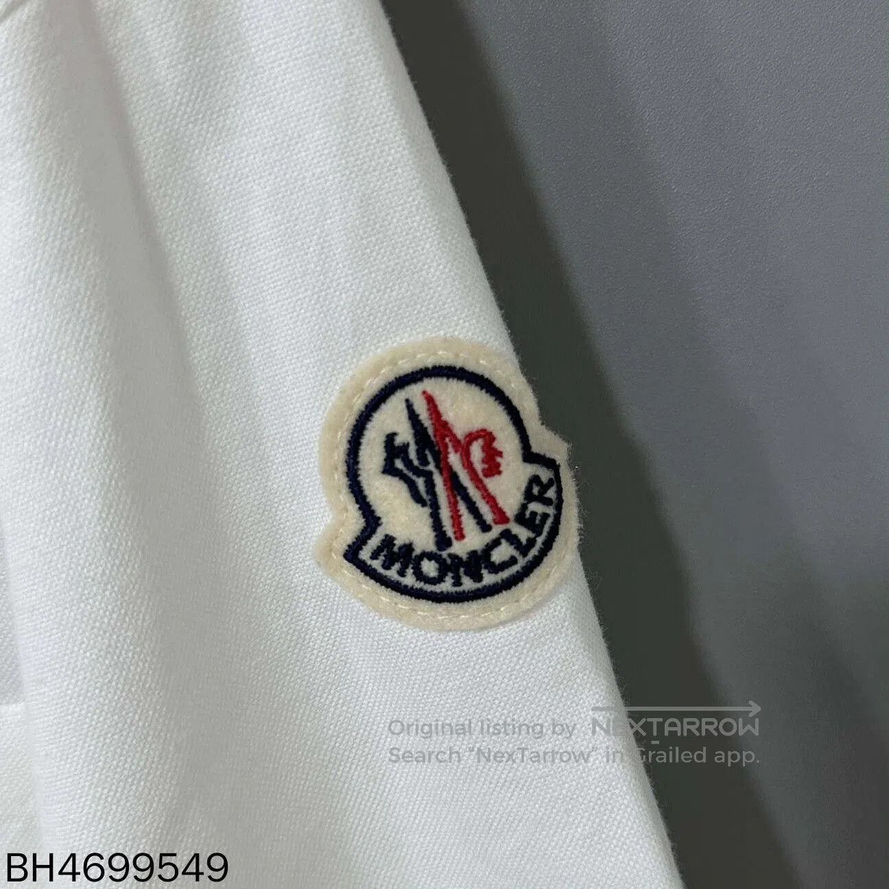 Moncler new white logo jacket by Moncler. Size US M / EU 48-50 / 2 - 4 Thumbnail