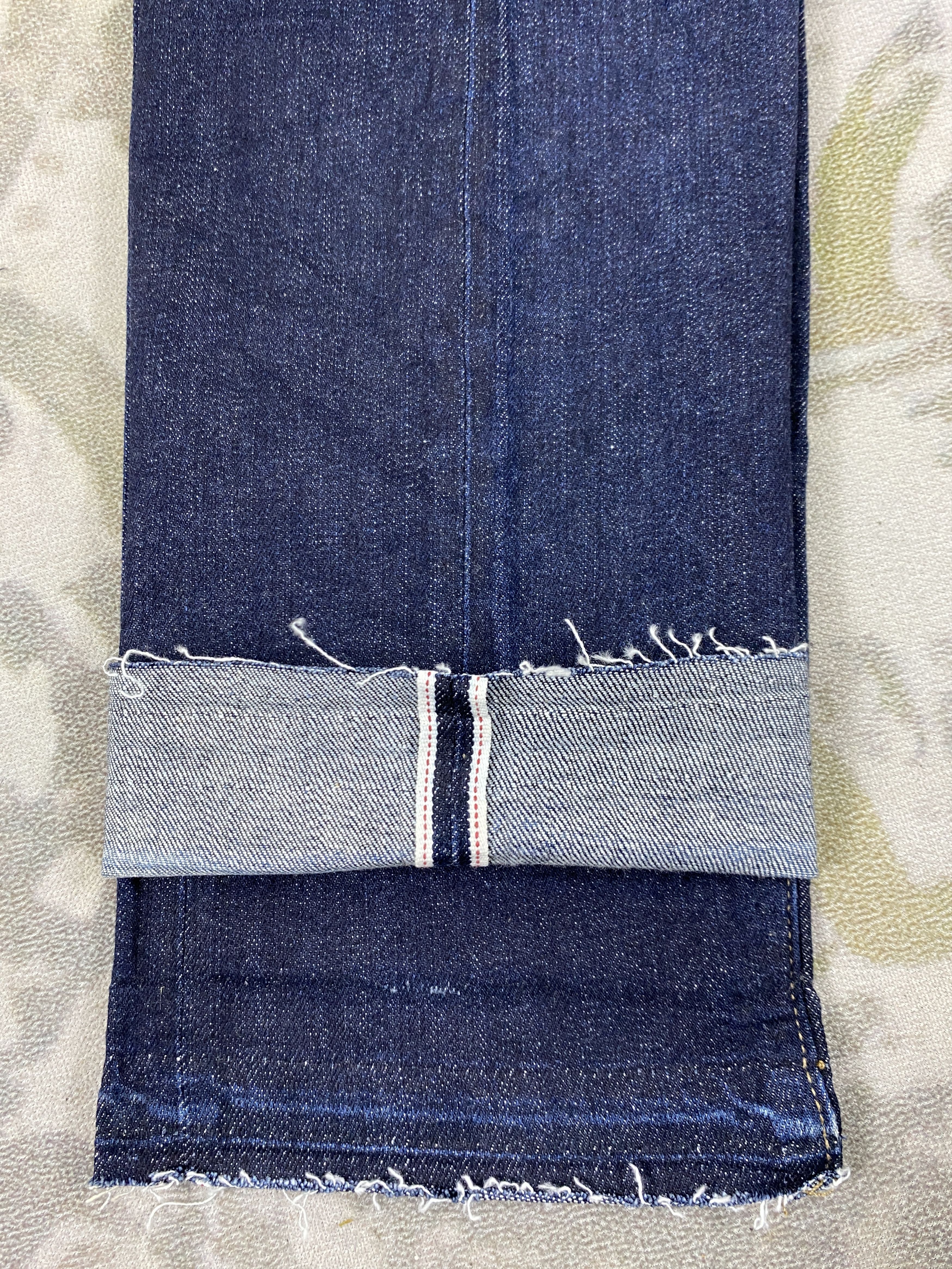 Japanese Brand Redline Dark Blue Uniqlo Jeans 35x28.5 Denim- JN3897 Size US 35 - 11 Thumbnail