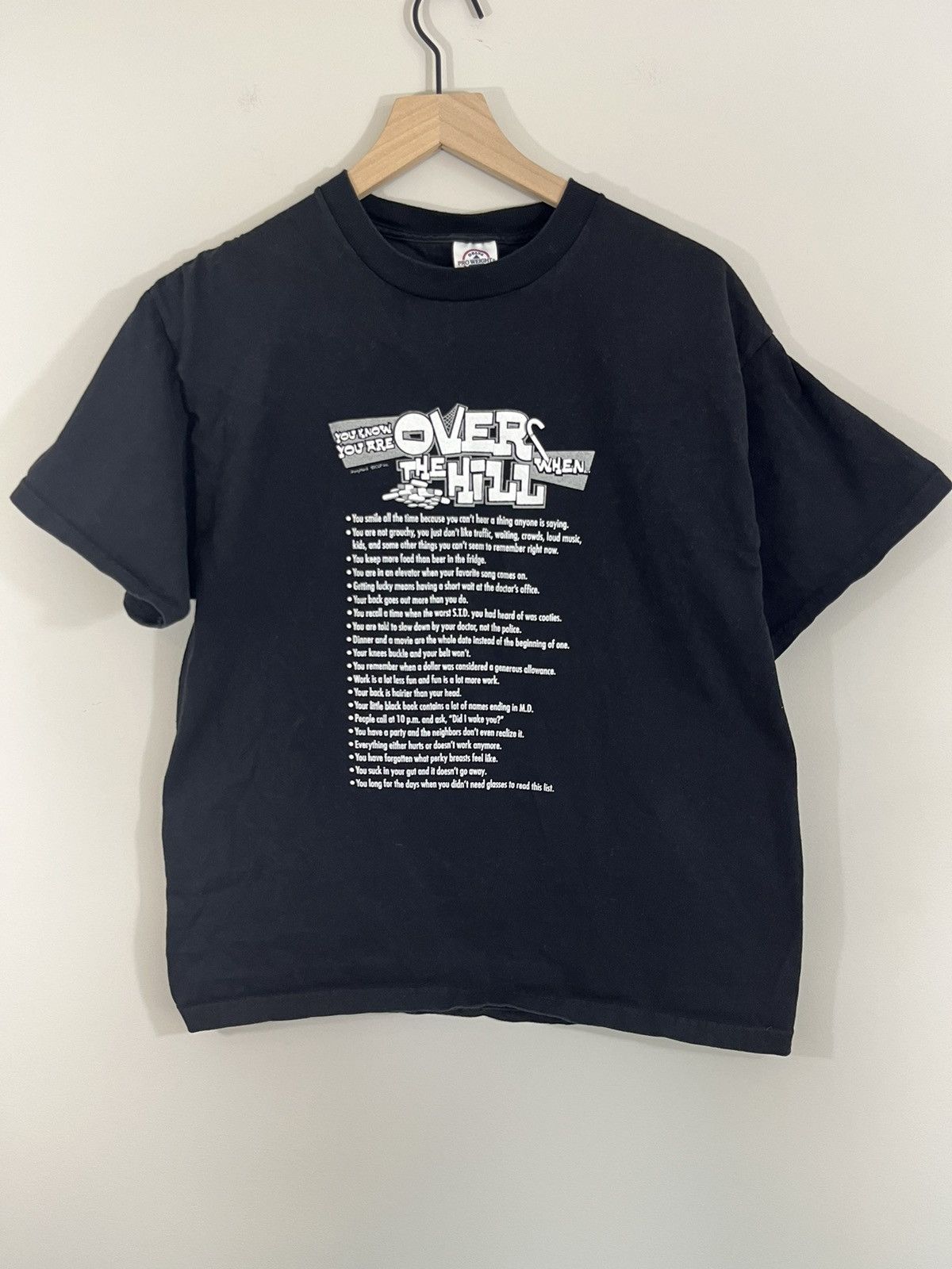 Vintage Over The Hill Pills Humor Joke Tee Size US L / EU 52-54 / 3 - 2 Thumbnail
