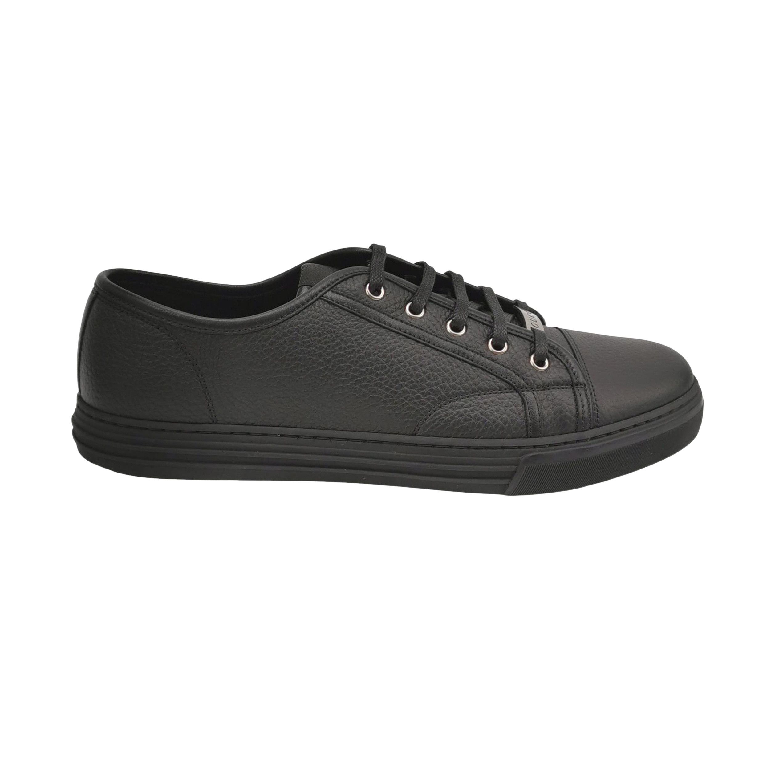 Gucci Gucci Grained Leather Low-Top Sneakers 10.5 Size US 11 / EU 44 - 1 Thumbnail