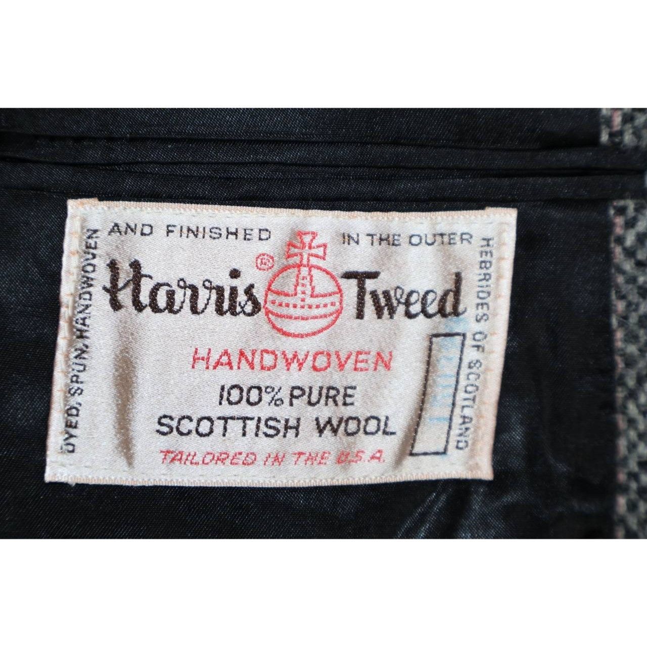 Harris Tweed Vintage HARRIS TWEED by Palm Beach Blazer Men's Gray Wool Size 36R - 3 Thumbnail