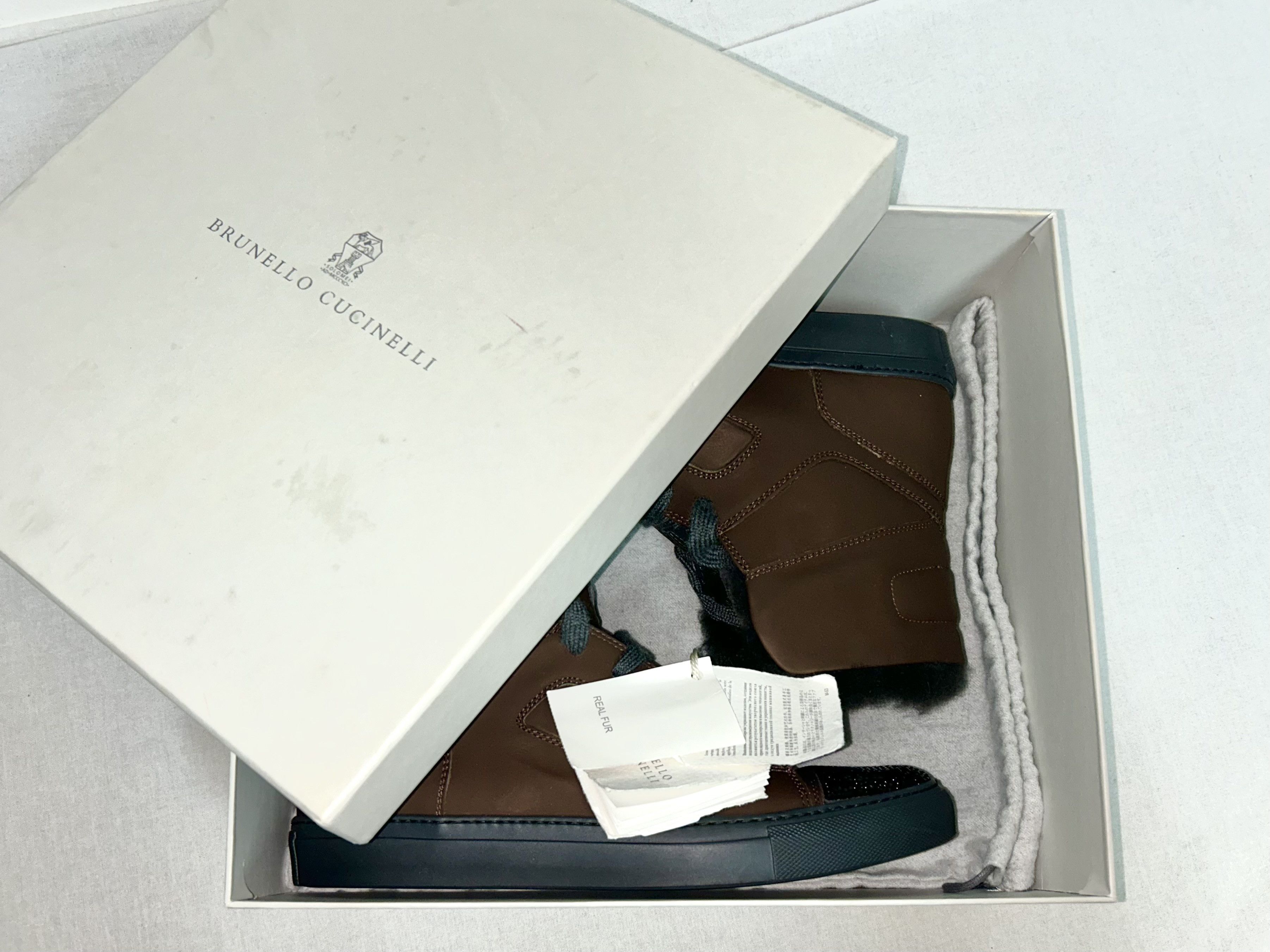 Brunello Cucinelli Brunello Cucinelli Cash Fur High-Top Size US 9 / IT 39 - 8 Thumbnail