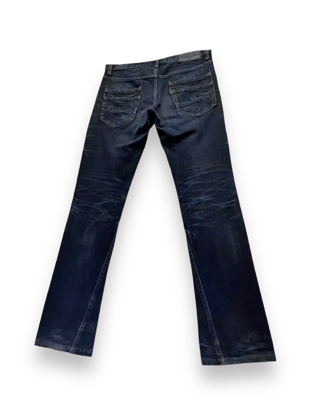 Tornado Mart FYE🔥TORNADO MART Japan Punk Bluish Whiskered Slim Fit Denim Size US 30 / EU 46 - 6 Thumbnail