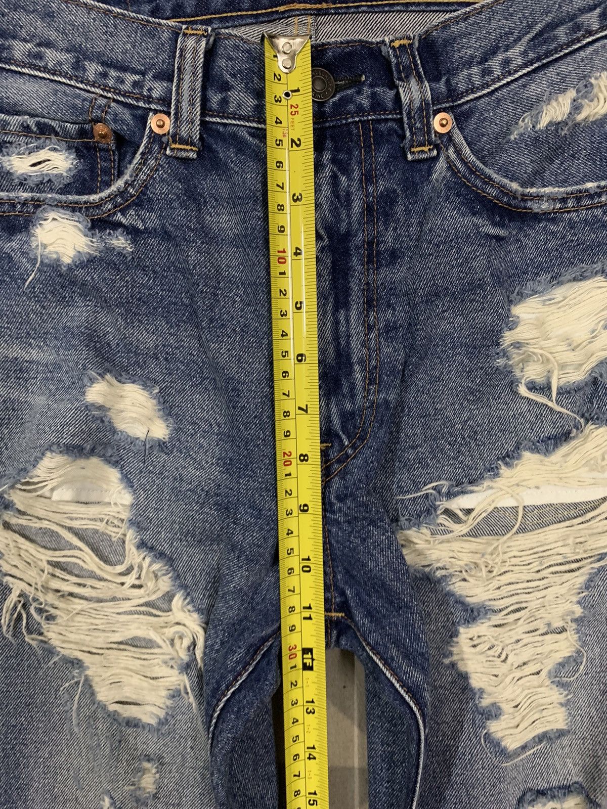 14th Addiction Vintage Y2K Japanese Brand RNA Distressed Grunge Jeans Size US 30 / EU 46 - 17 Thumbnail