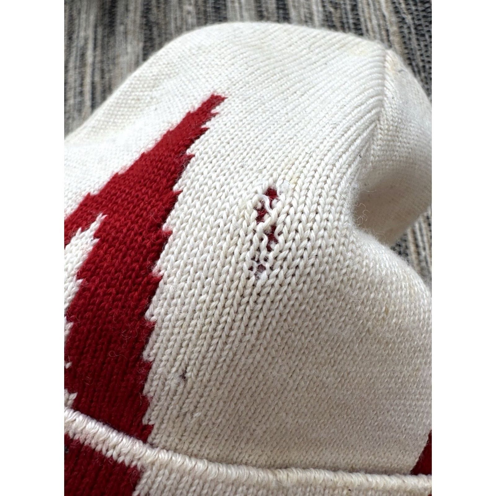 Vintage VINTAGE Armani Jeans Beanie Hat One Size Mens White 90s Retro Designer Streetwear Classic Big Logo Size US 35 - 7 Thumbnail