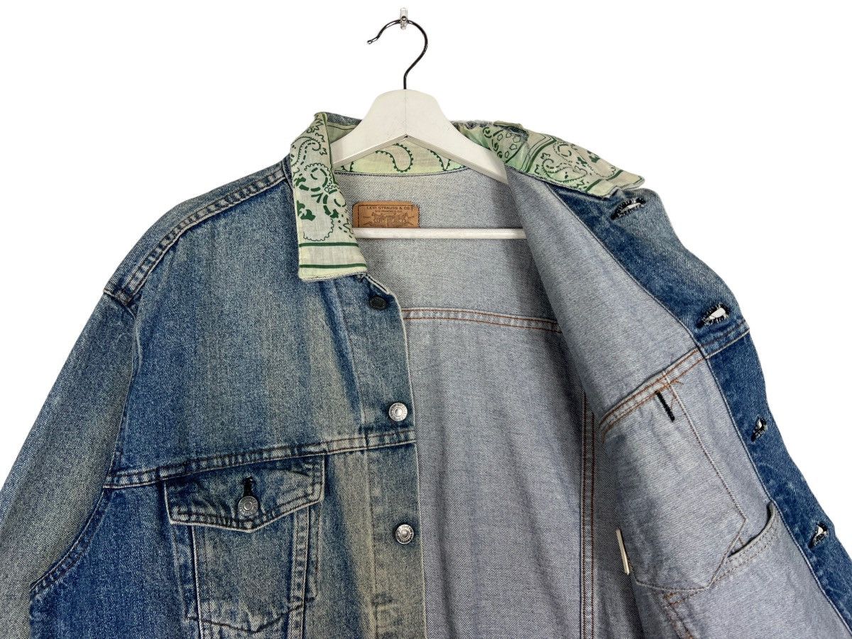 Levi's × Levi's Vintage Clothing 🔥 VINTAGE LEVIS PAISLEY COLAR DENIM TRUCKER JACKET Size US M / EU 48-50 / 2 - 12 Thumbnail