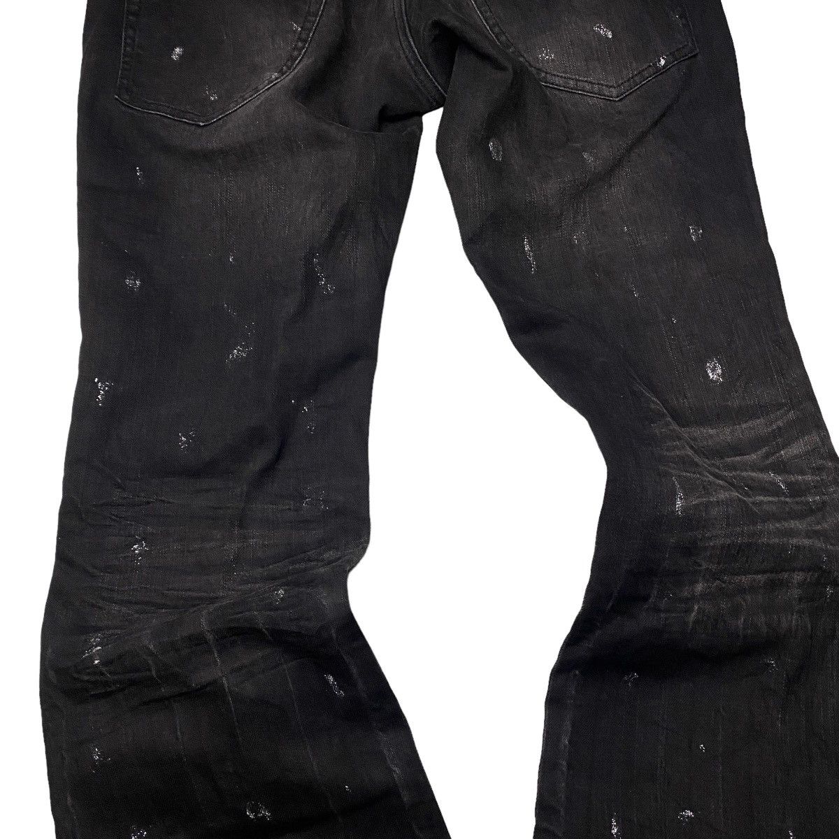 If Six Was Nine Japanese Flared Seawash Studded Glitter Jeans Size US 29 - 8 Thumbnail