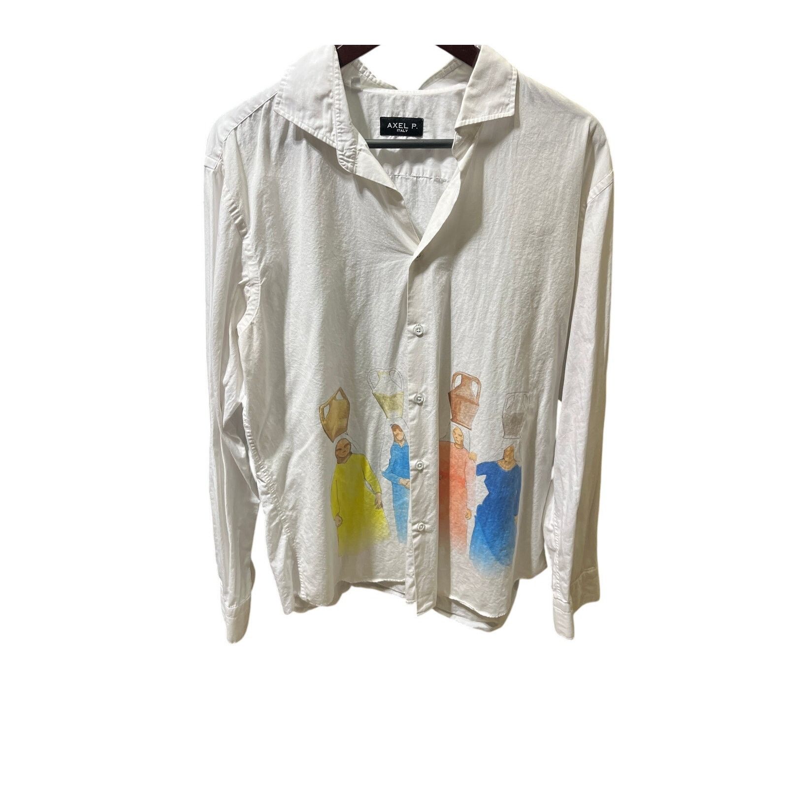 Italia Independent Axel P Men's Artistic Italian Casual Button-Up Shirt Size US XL / EU 56 / 4 - 1 Preview