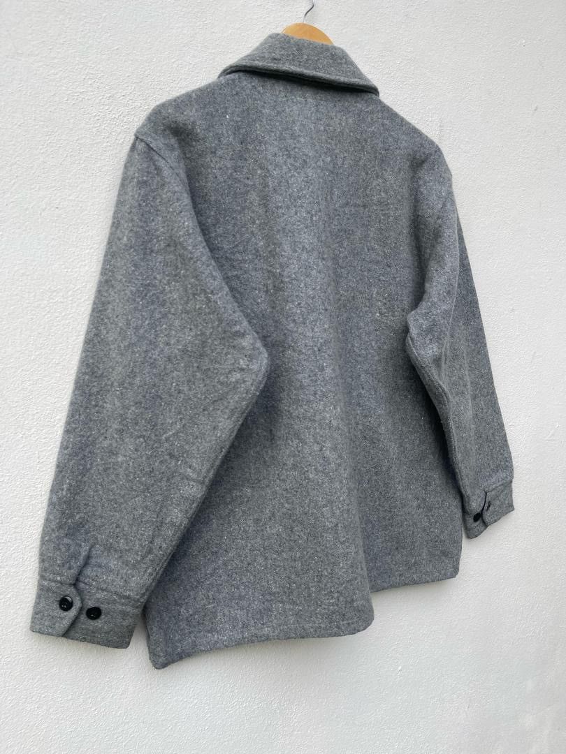 Vintage Melton Wool Zipper Jacket Size US L / EU 52-54 / 3 - 15 Thumbnail